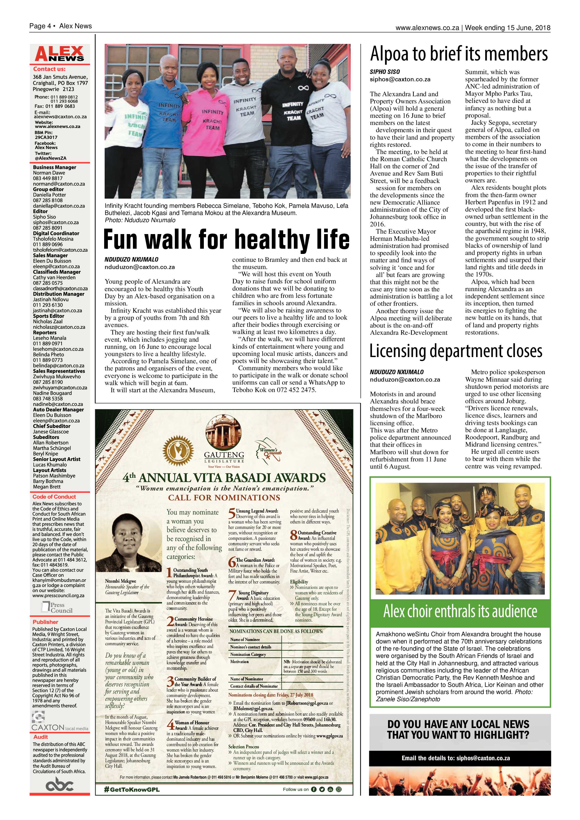 Alex News 15 June 2018 page 4