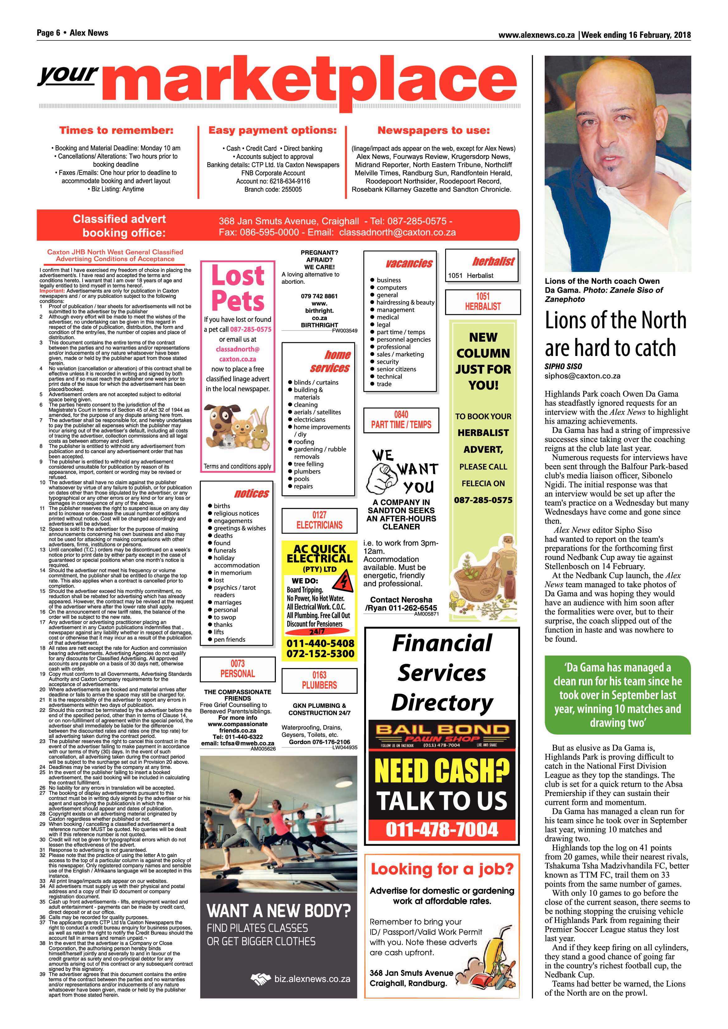 Alex News 16 February, 2018 page 6