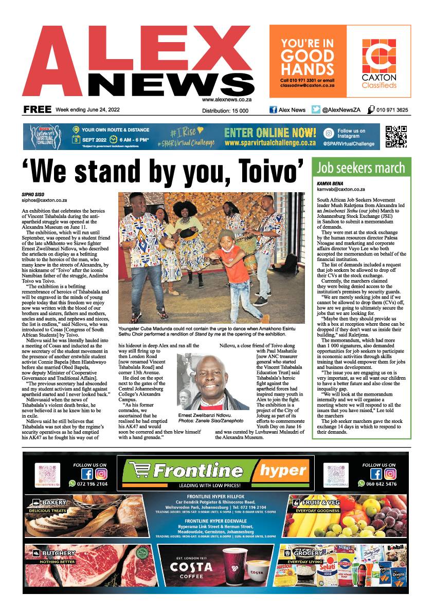 Alex News June 24 2022 page 1