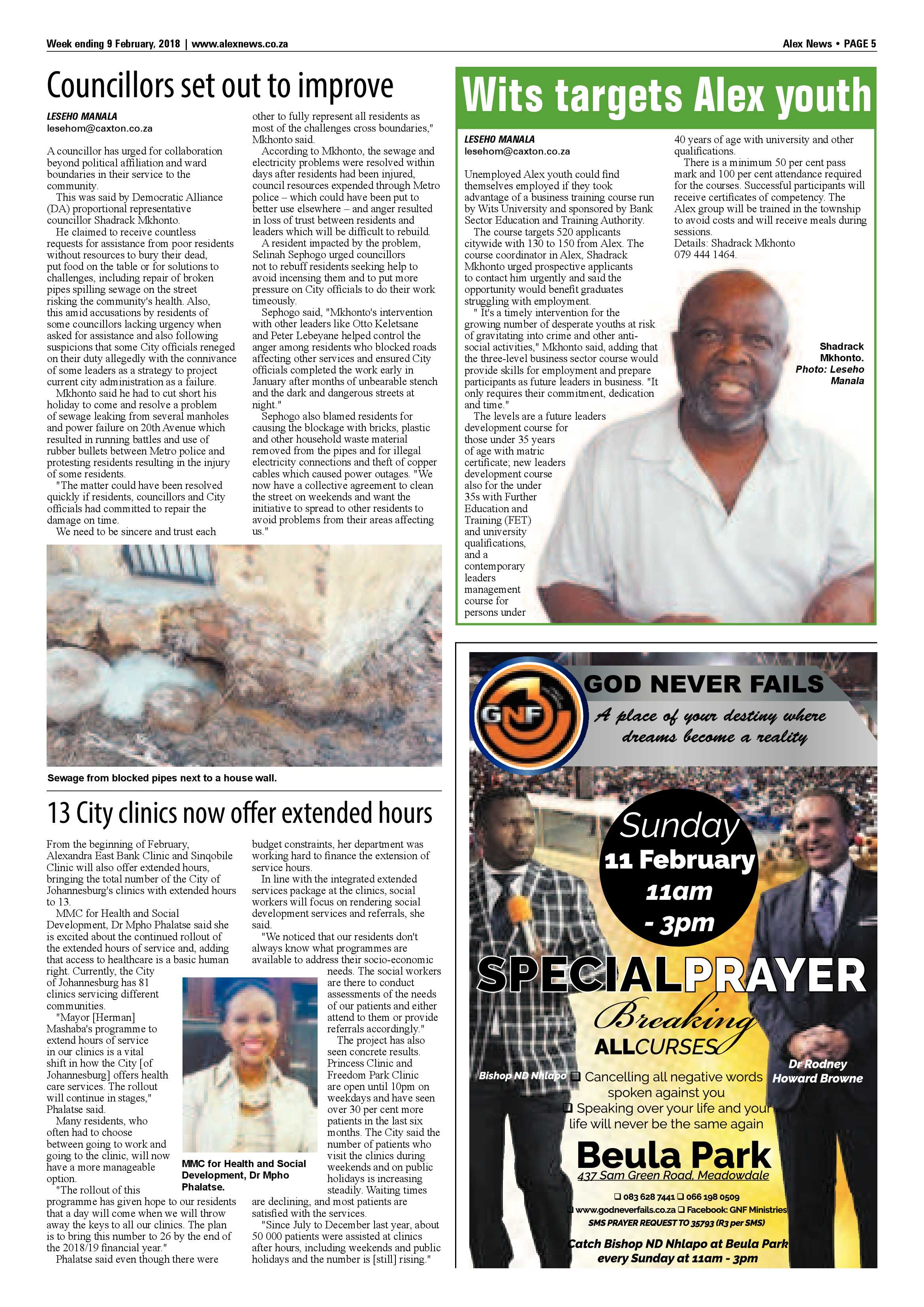 Alex News – 9 Feb 2018 page 5
