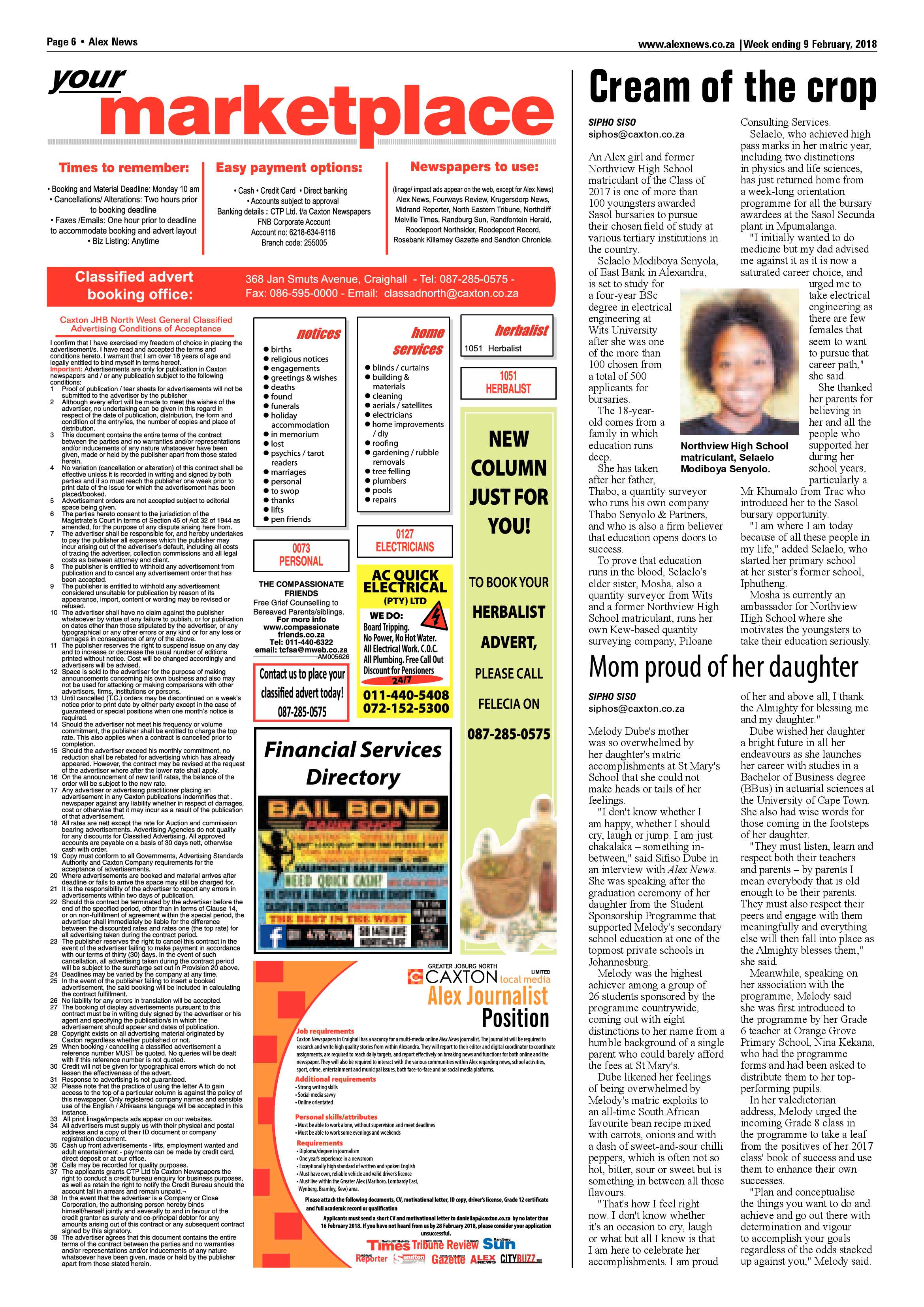 Alex News – 9 Feb 2018 page 6