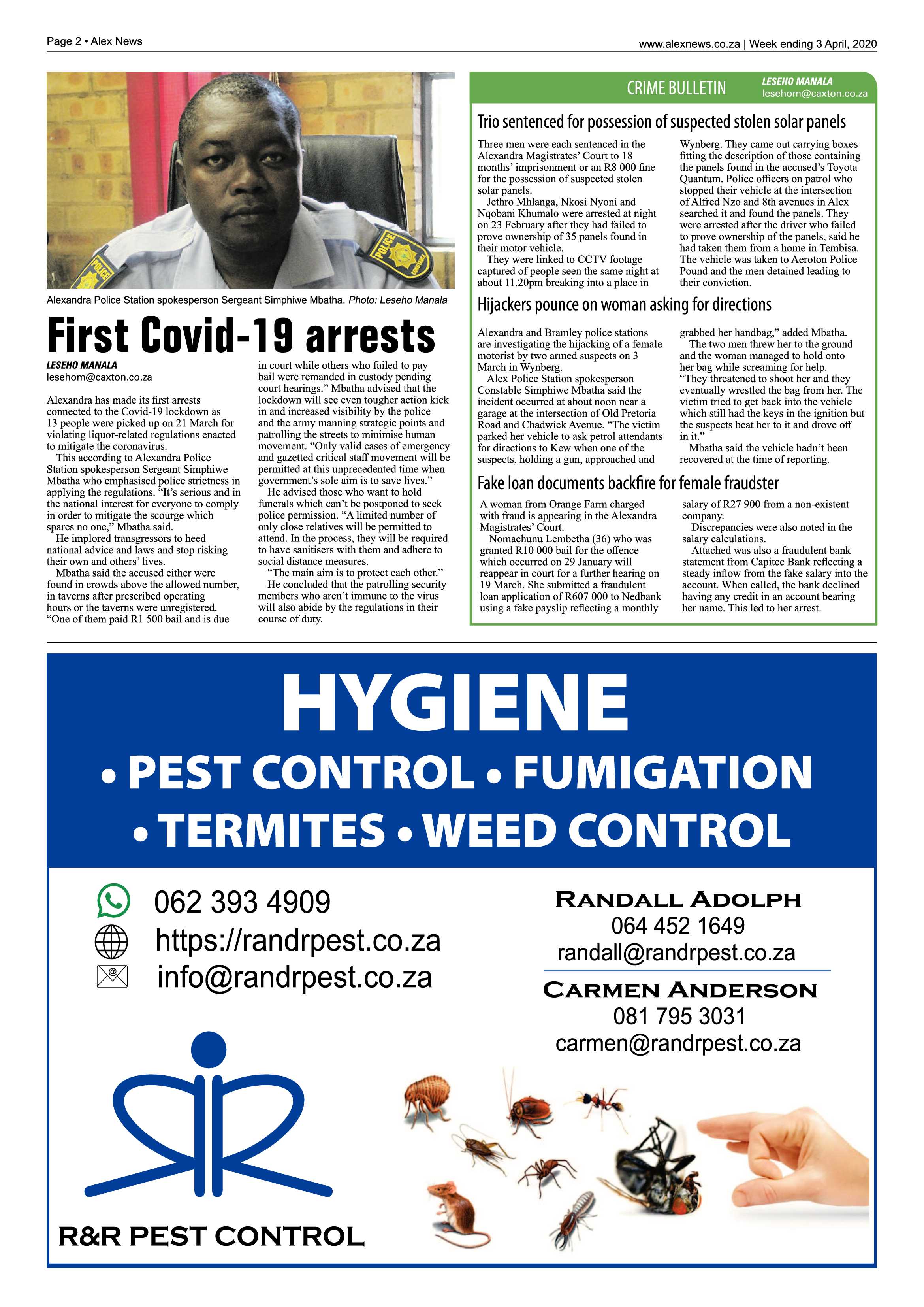 Alex News 03 April 2020 page 2