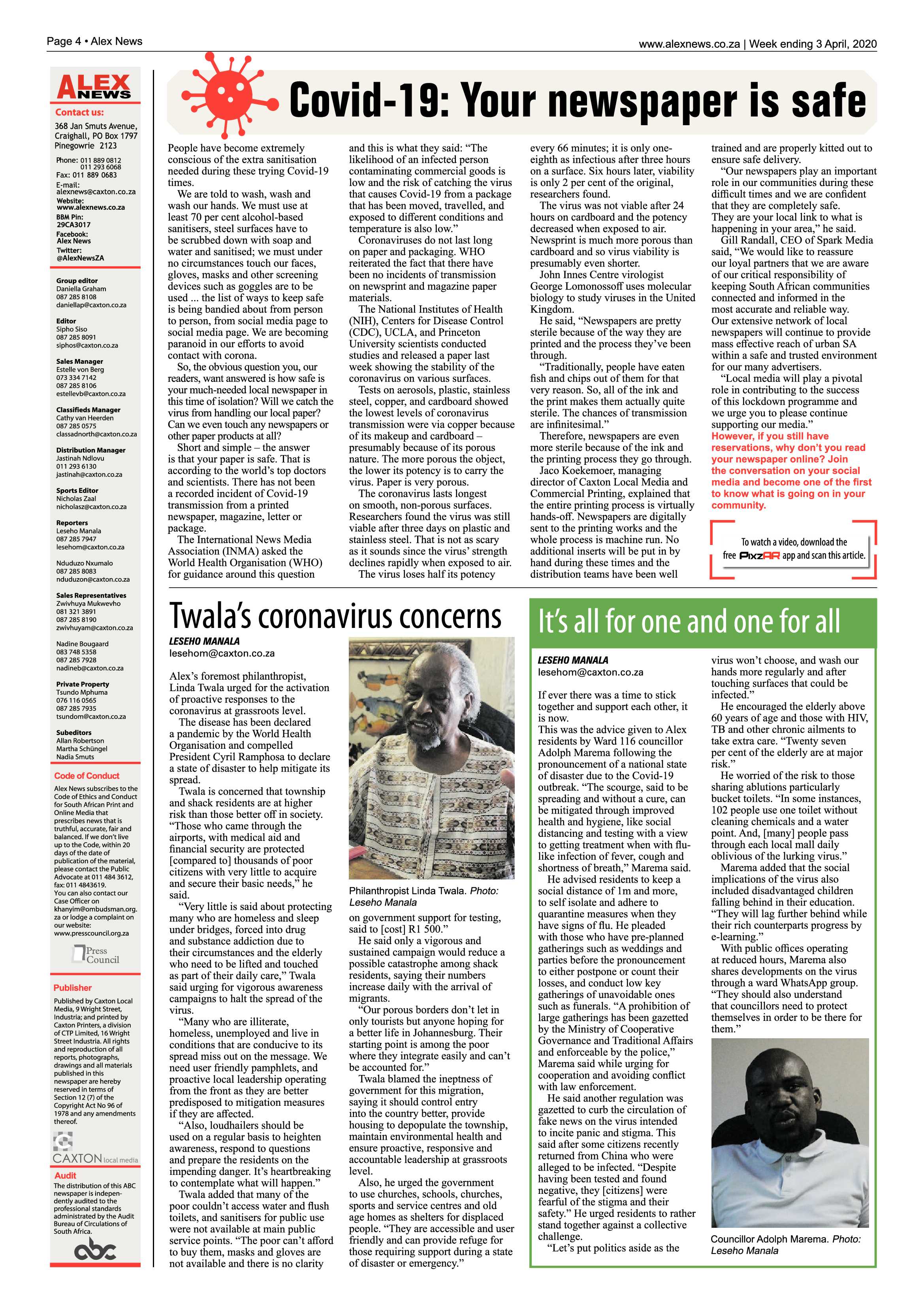 Alex News 03 April 2020 page 4