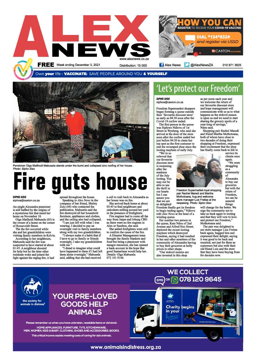 Alex News 03 December 2021 page 1