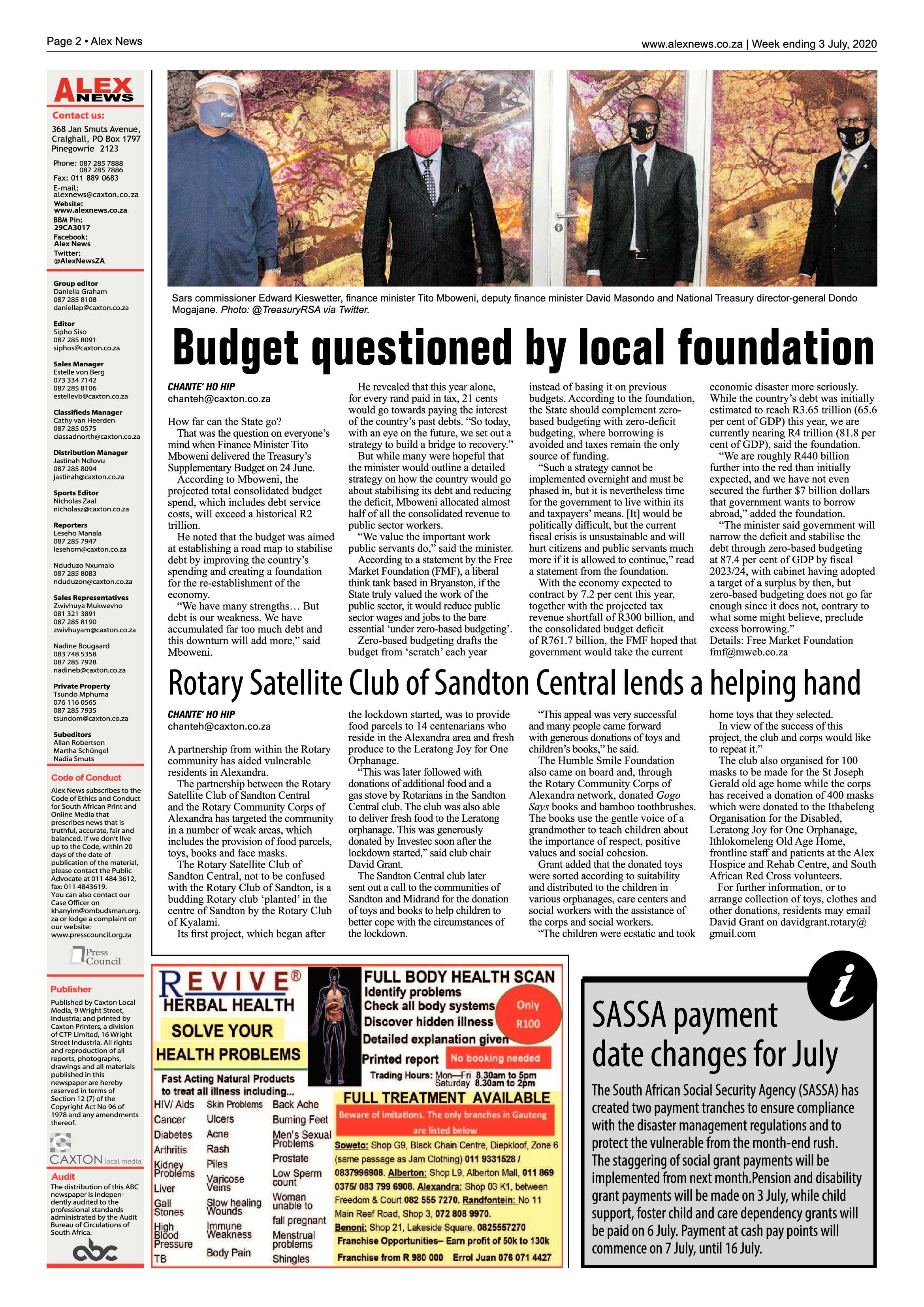 Alex News 03 July 2020 page 2