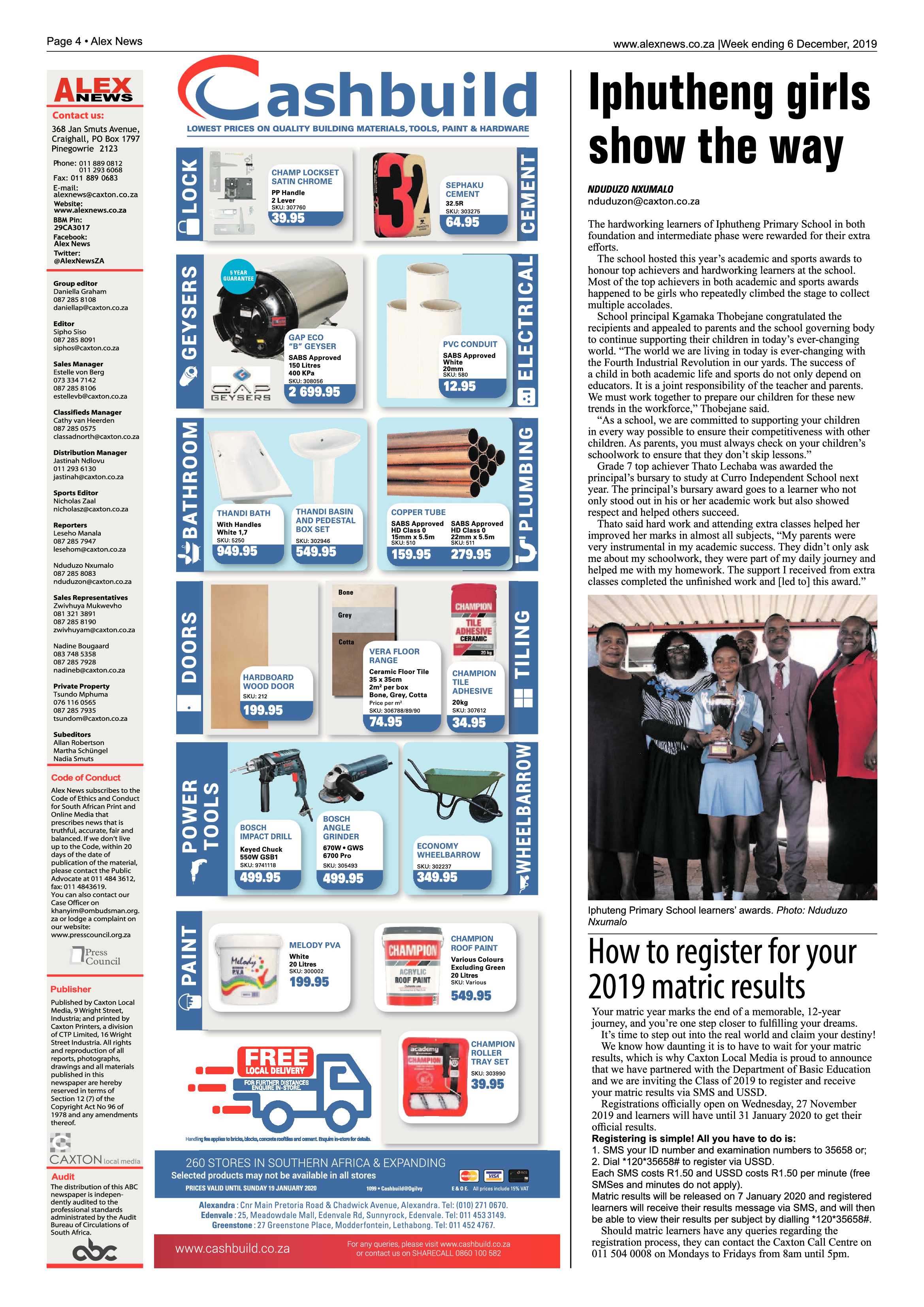 Alex News 06 December 2019 page 4