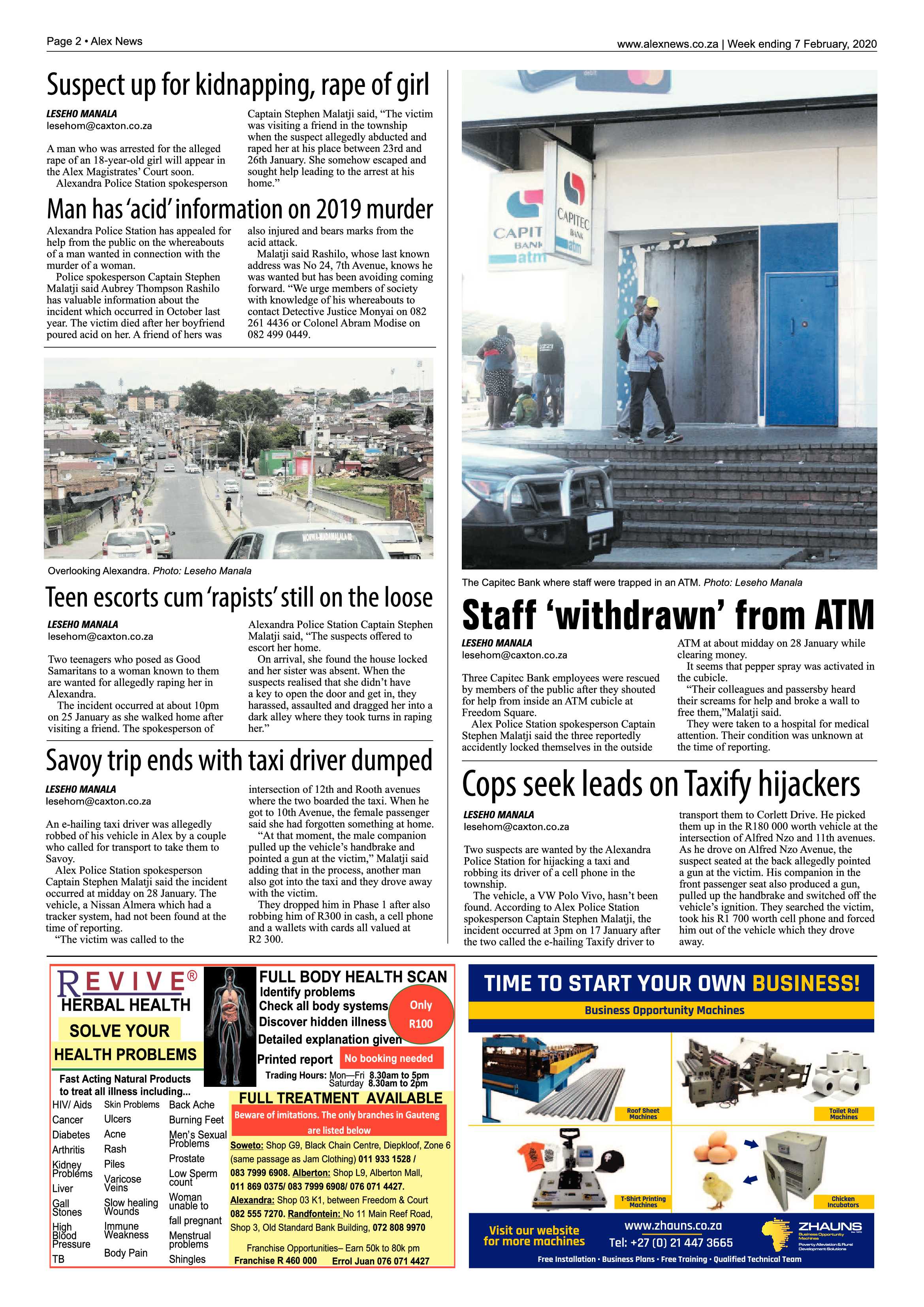 Alex News 07 February 2020 page 2