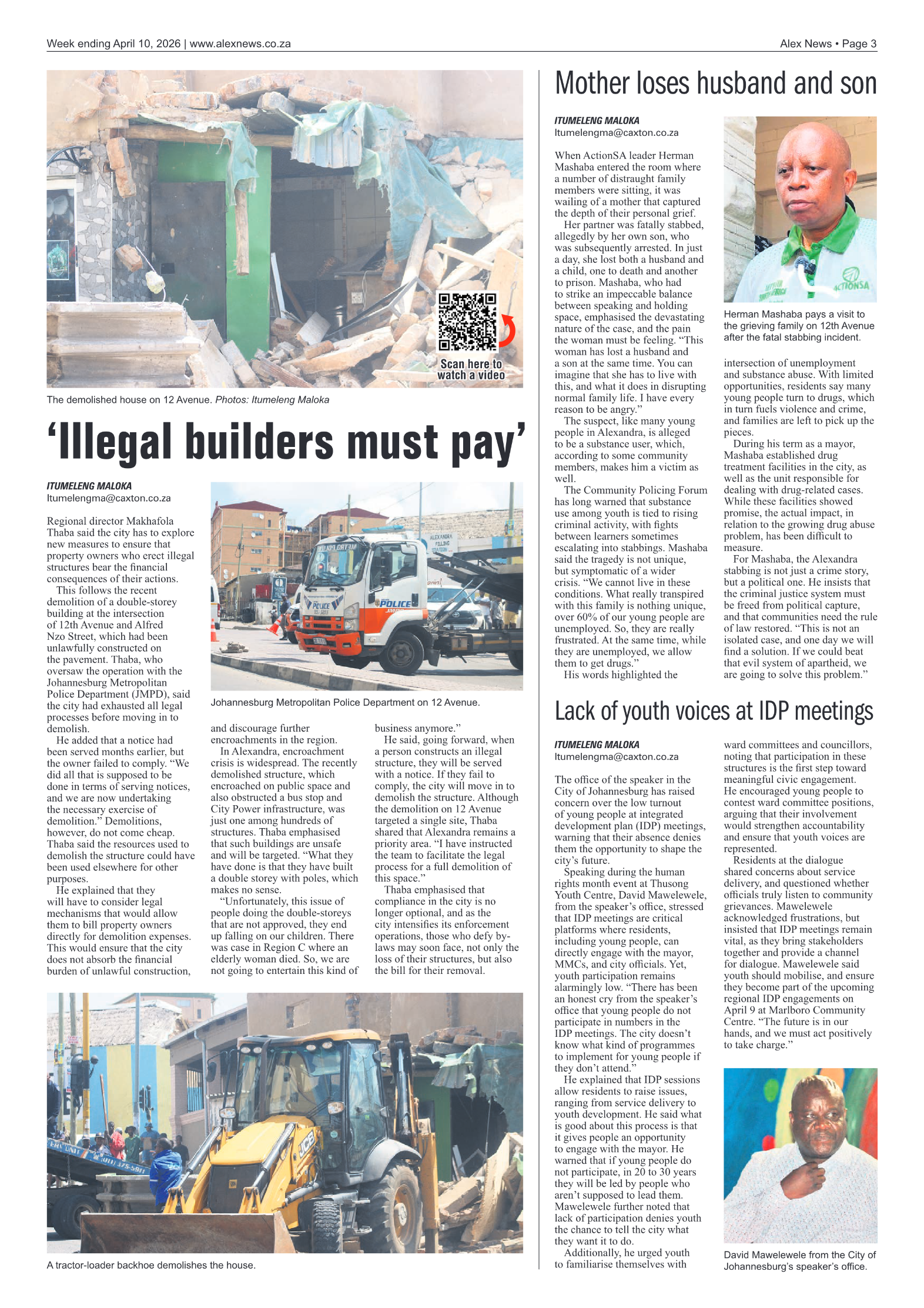 Alex News 10 April 2026 page 3