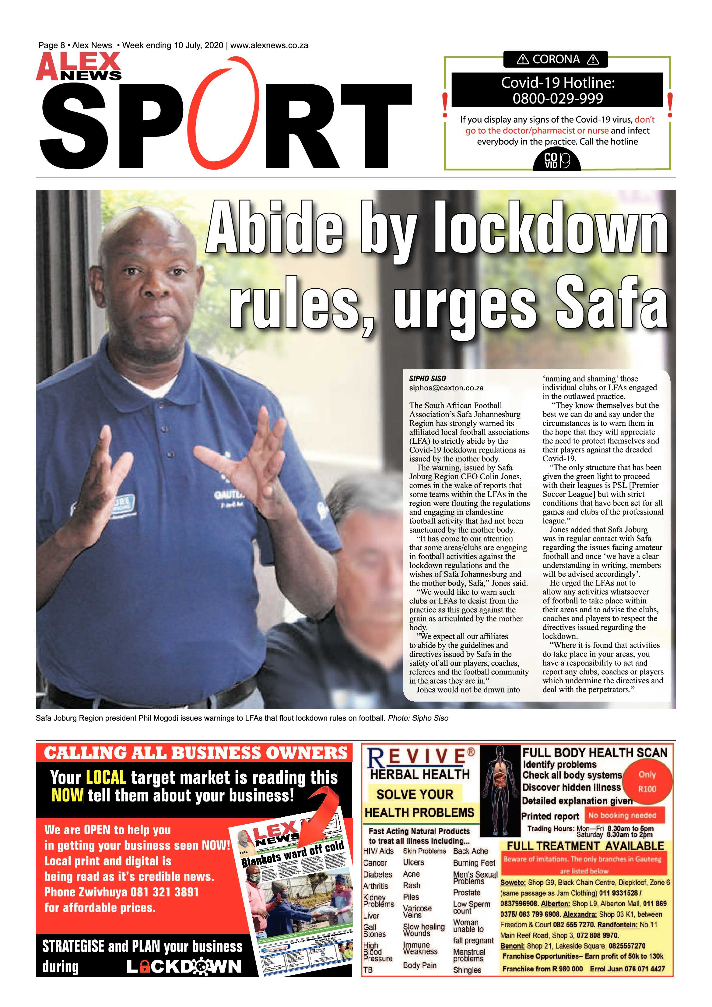 Alex News 10 July 2020 page 8