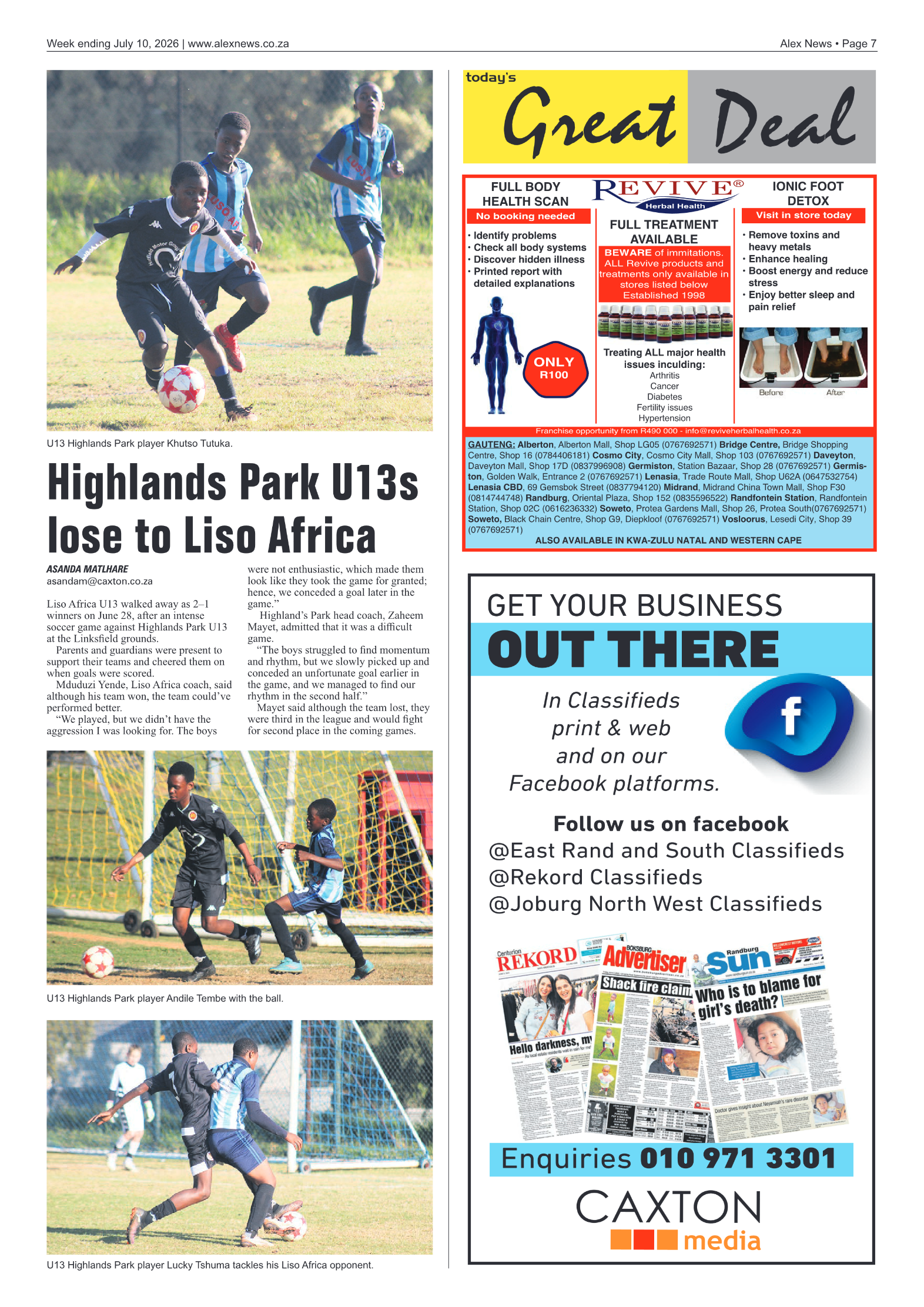Alex News 10 July 2026 page 7