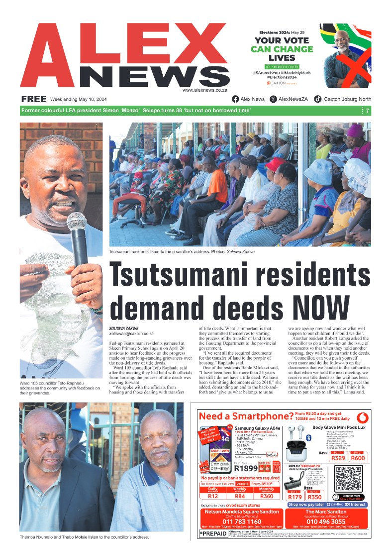 Alex News 10 May 2024 page 1