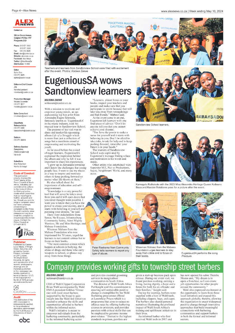 Alex News 10 May 2024 page 4