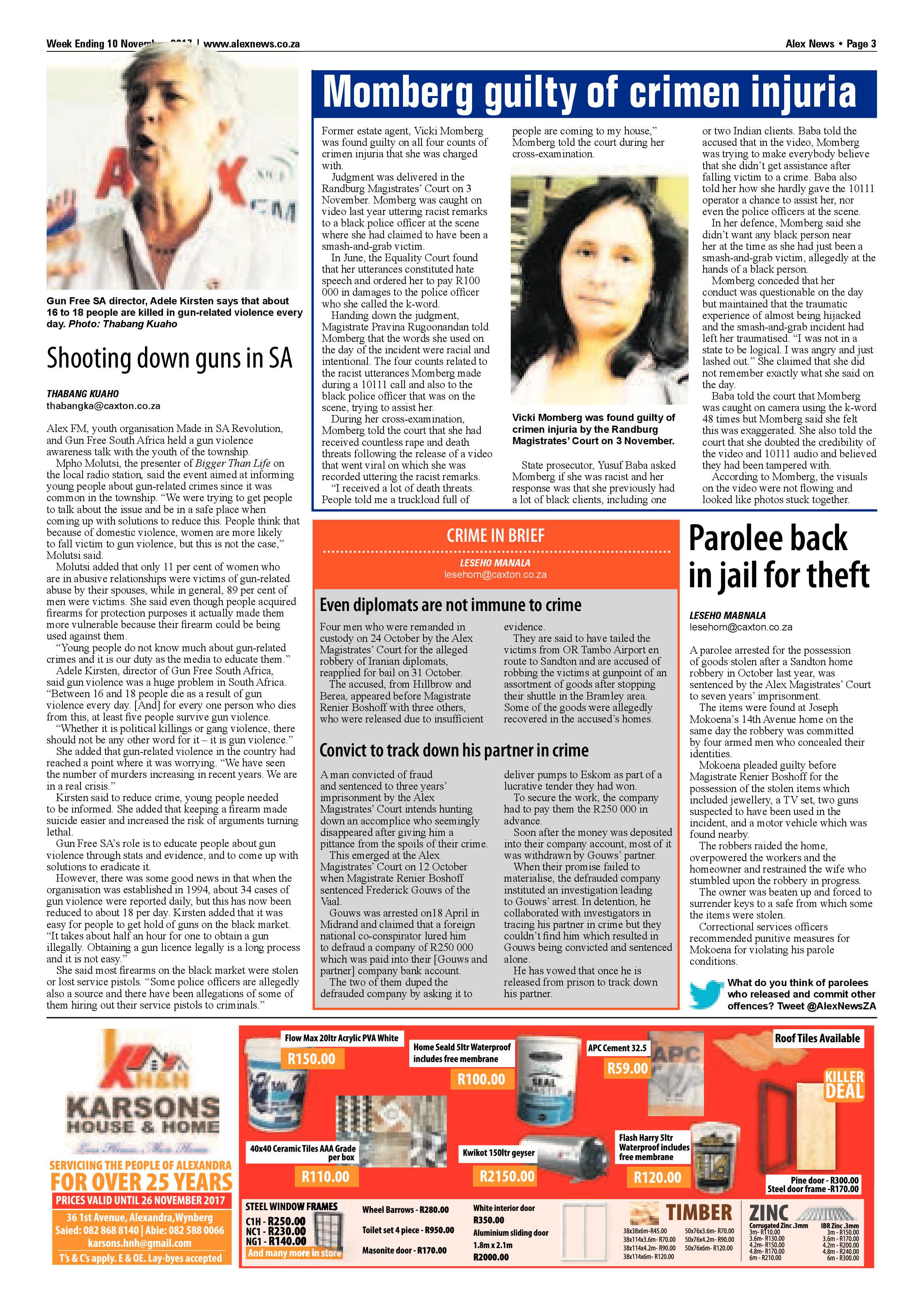 Alex News 10 November 2017 page 3