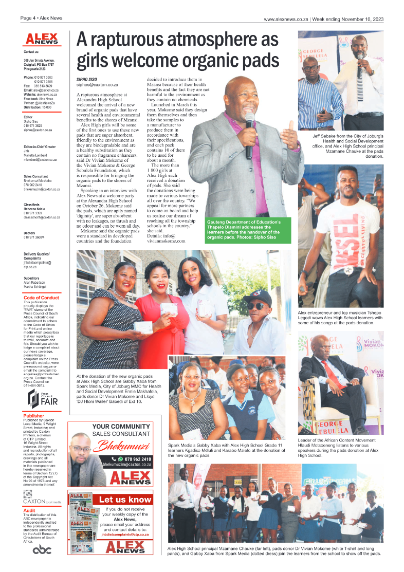 Alex News 10 November 2023 page 4