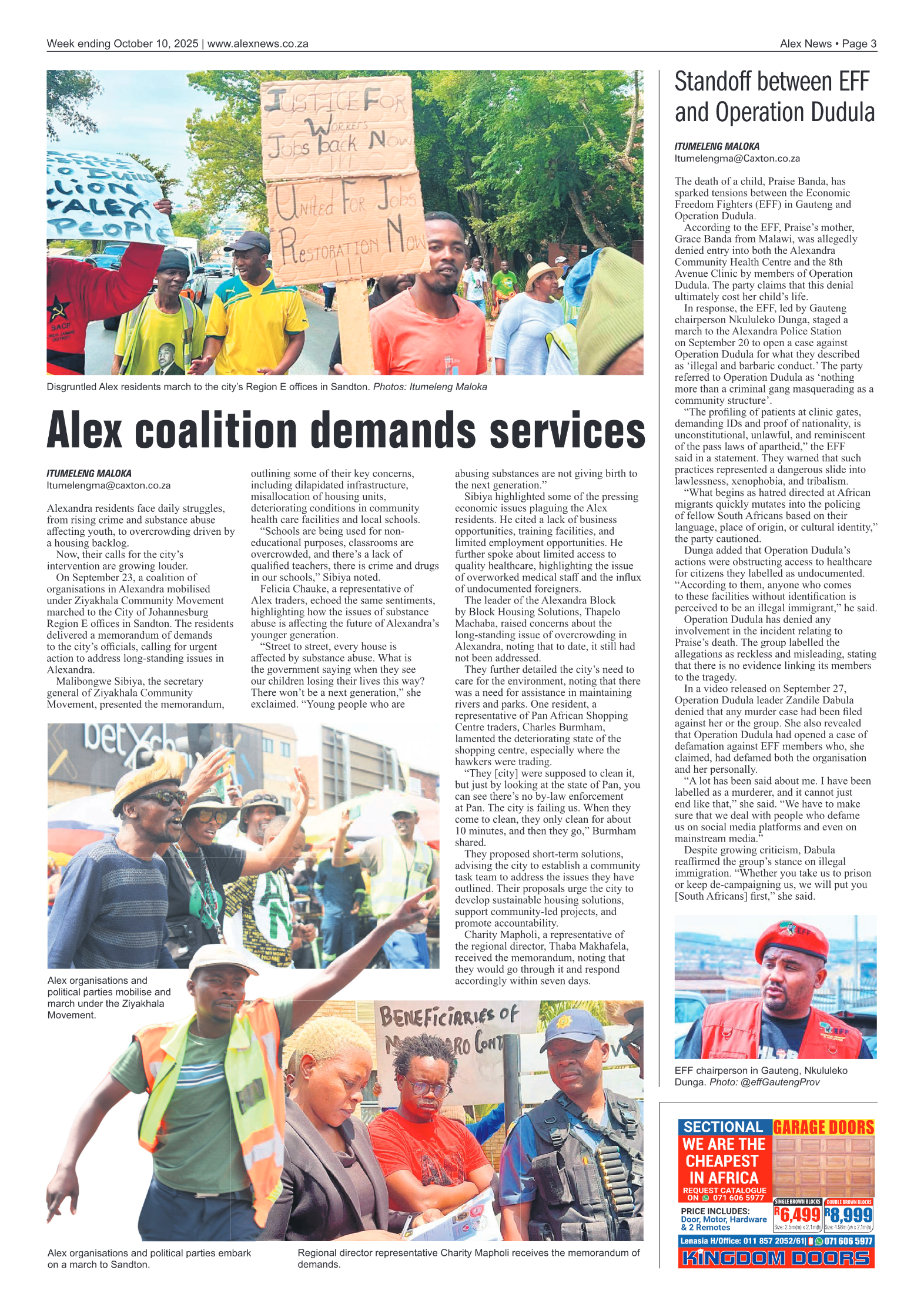 Alex News 10 October 2025 page 3