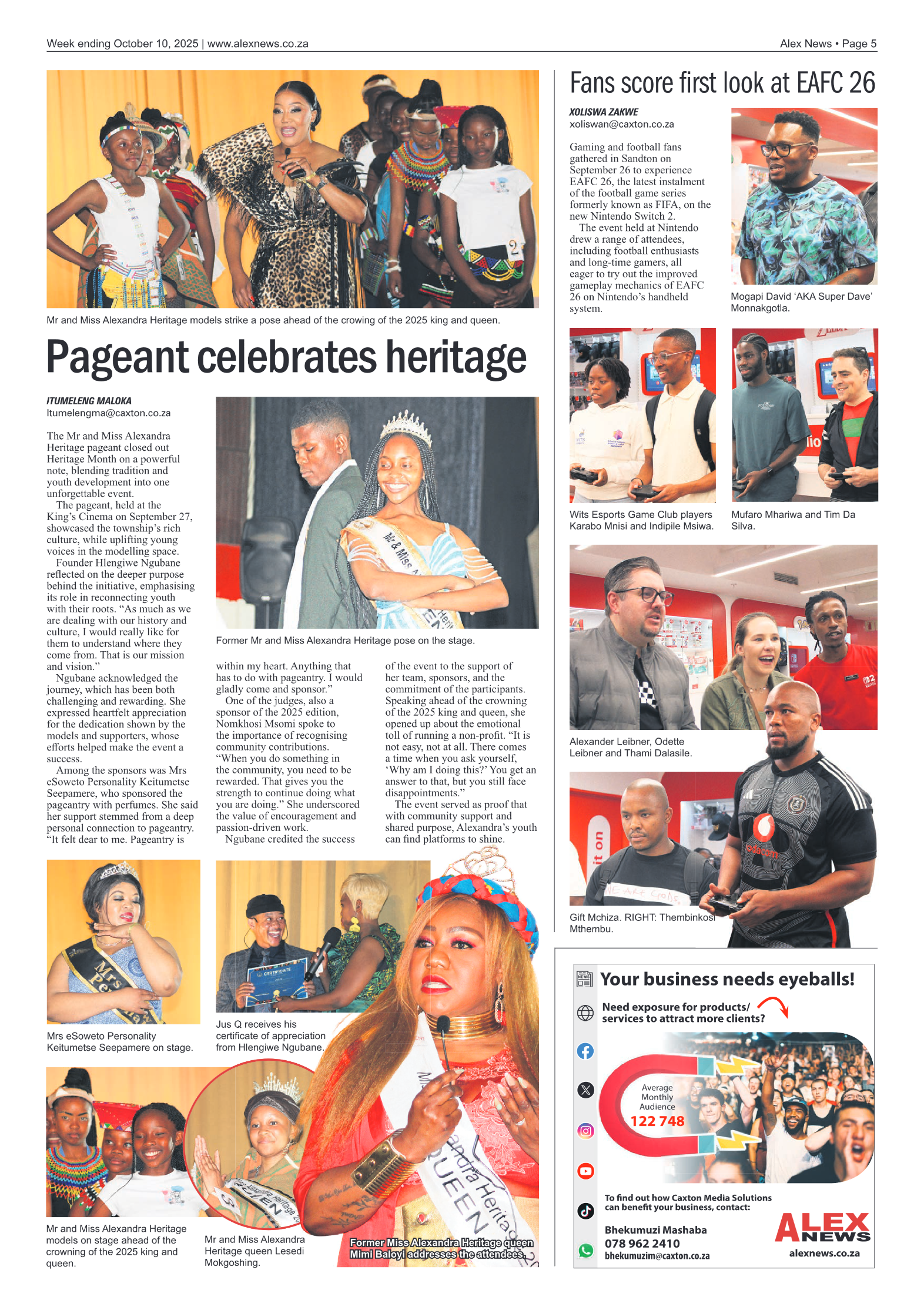 Alex News 10 October 2025 page 5