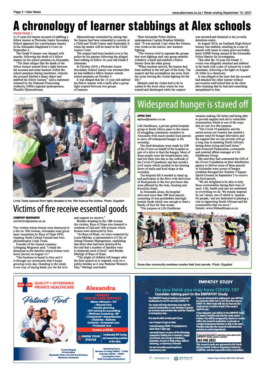Alex News 10 September 2021 page 2