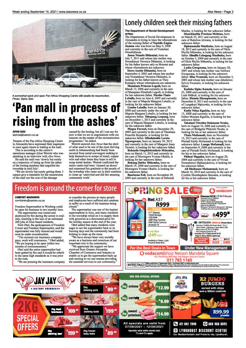 Alex News 10 September 2021 page 3