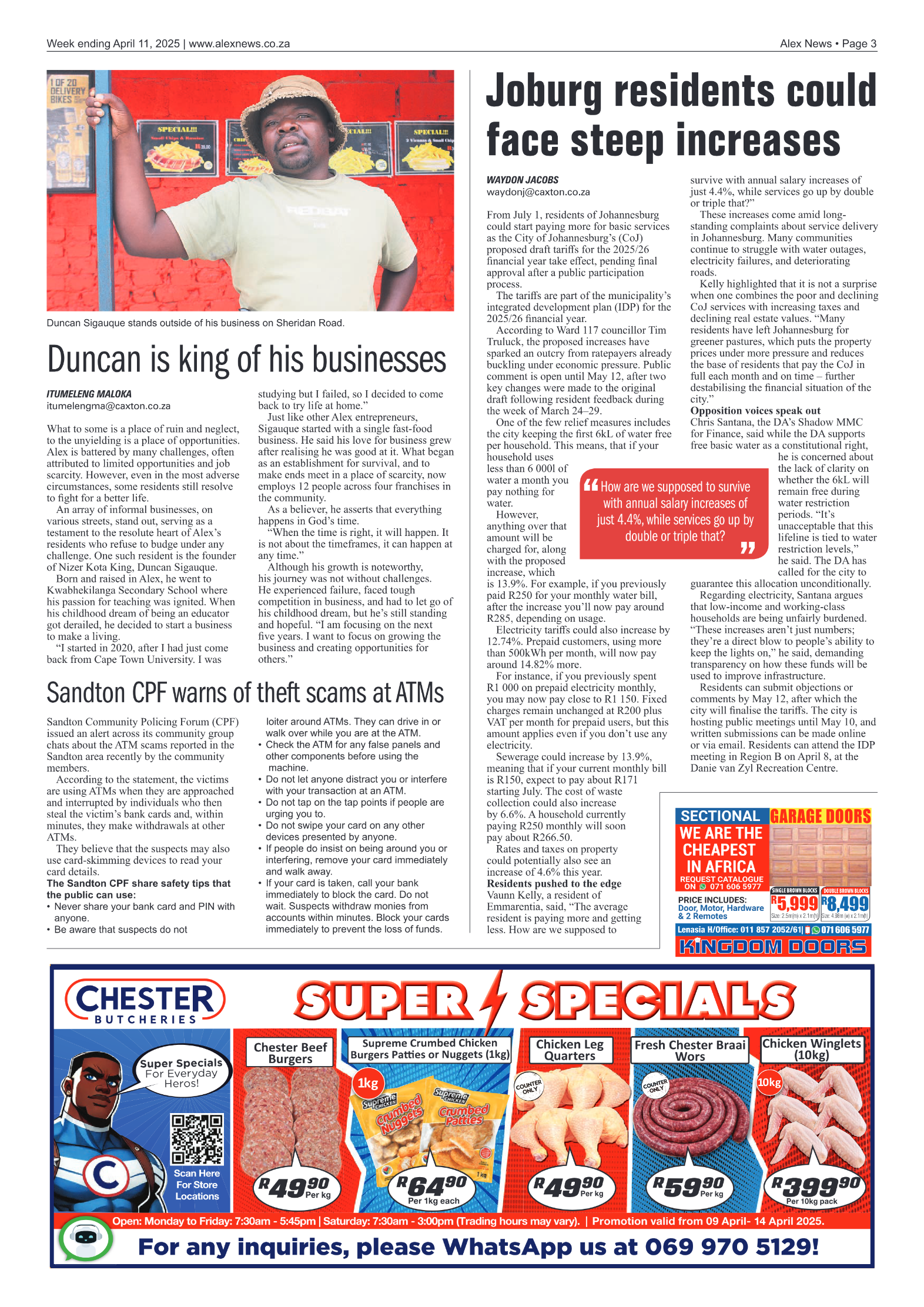 Alex News 11 April 2025 page 3