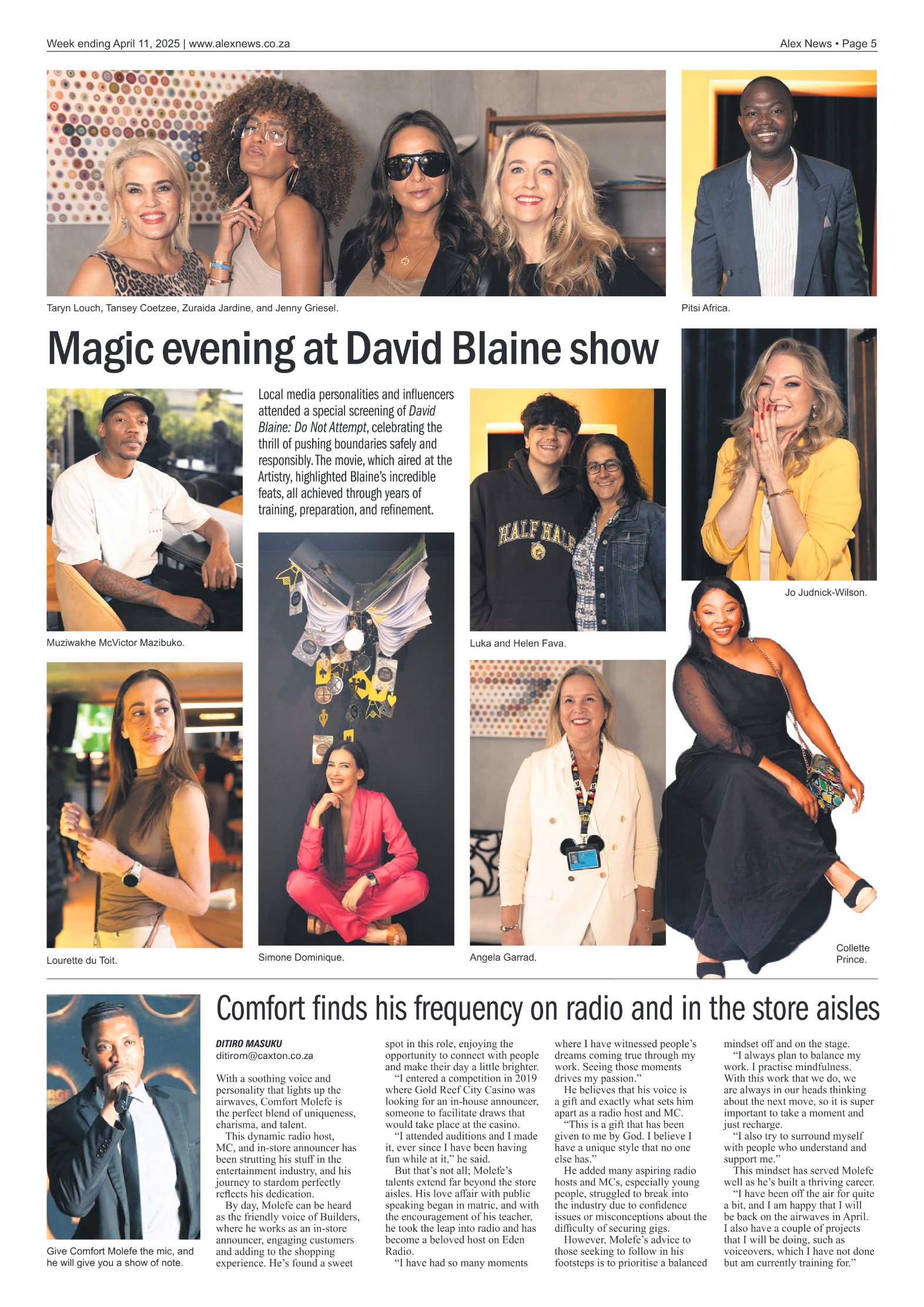 Alex News 11 April 2025 page 5