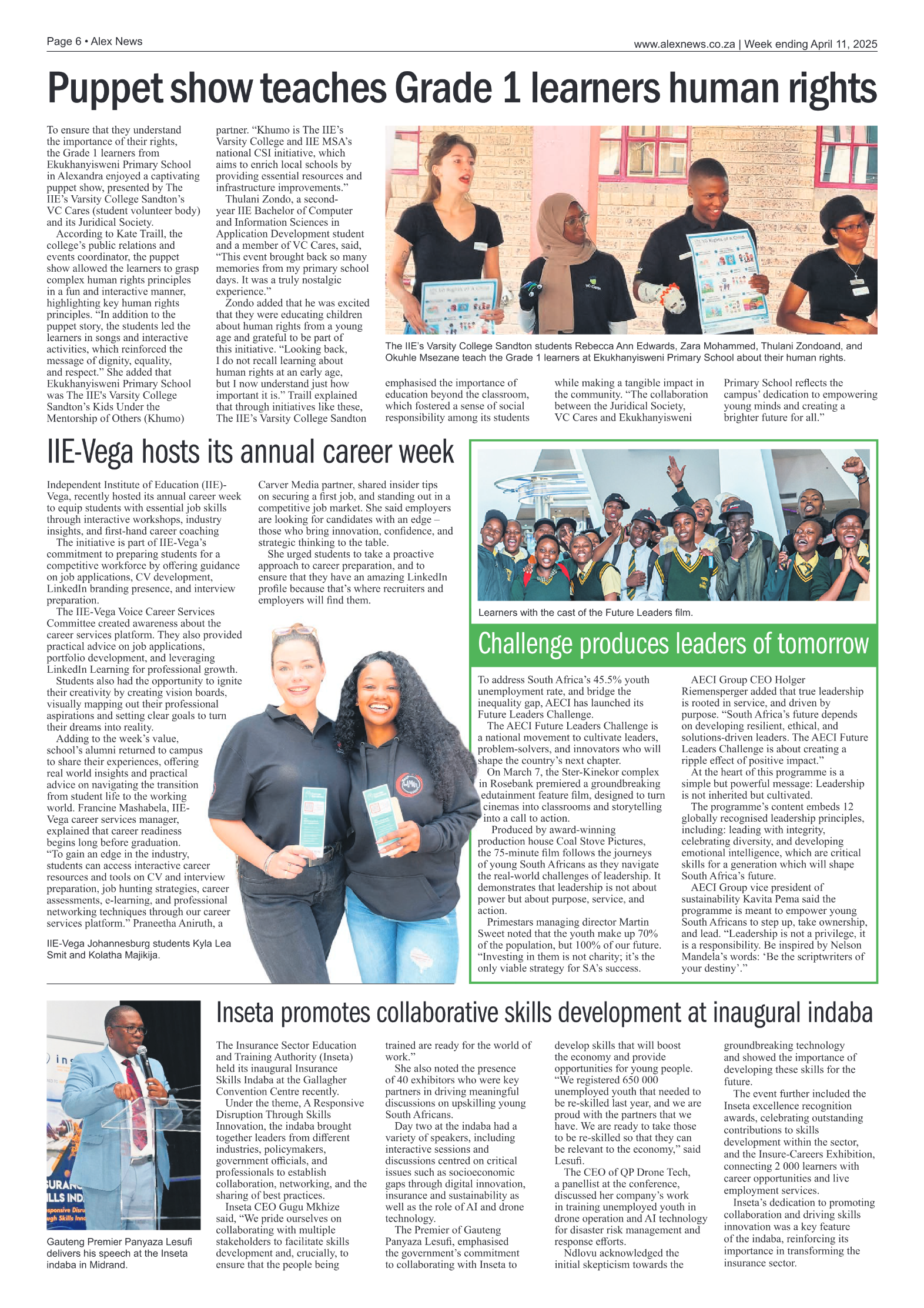 Alex News 11 April 2025 page 6