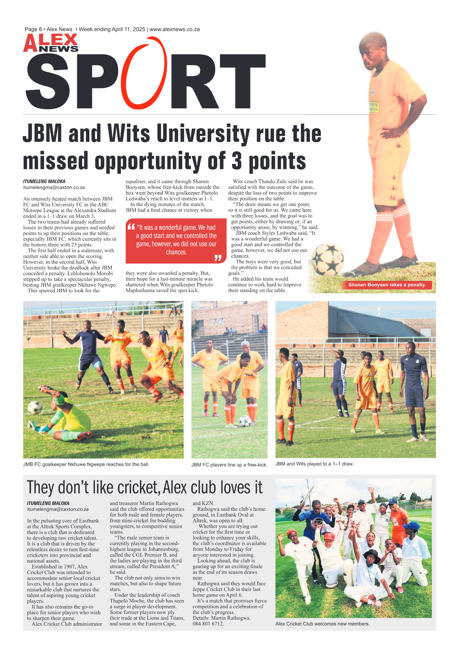 Alex News 11 April 2025 page 8