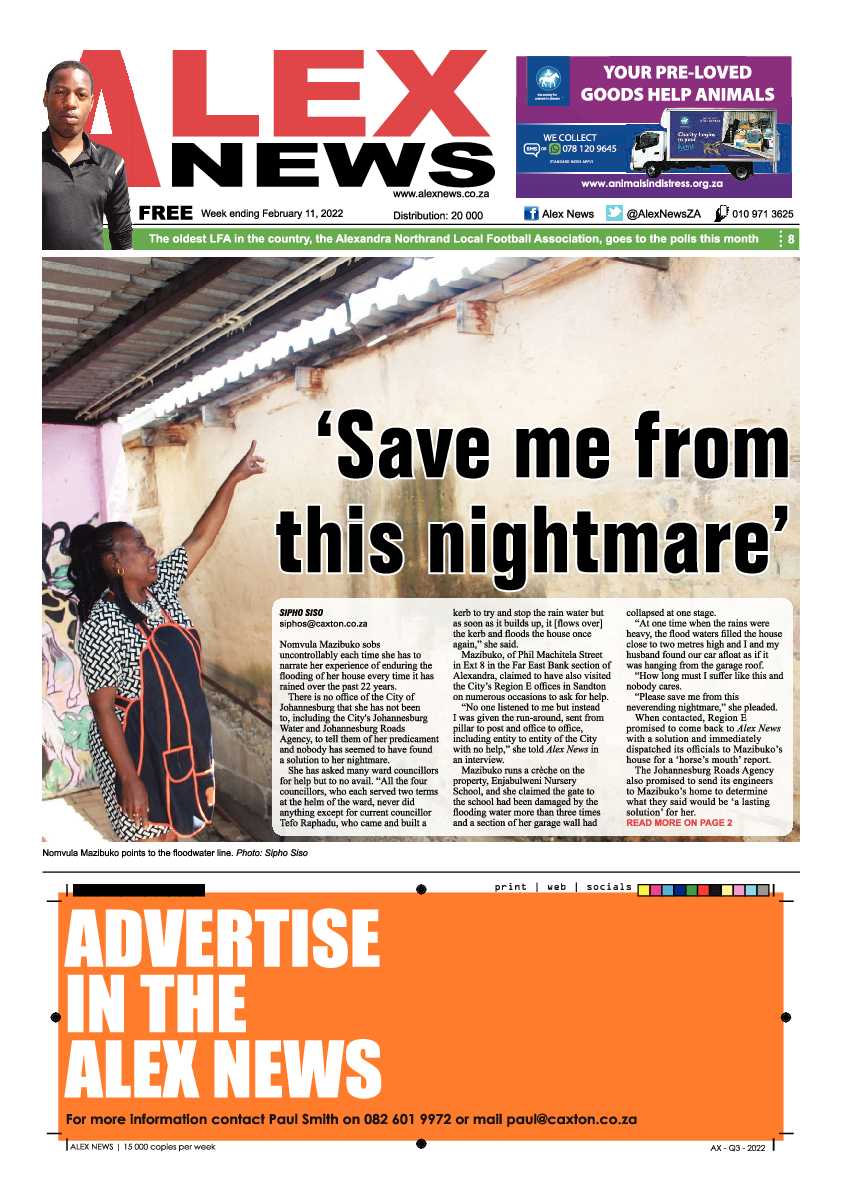 Alex News 11 February 2022 page 1