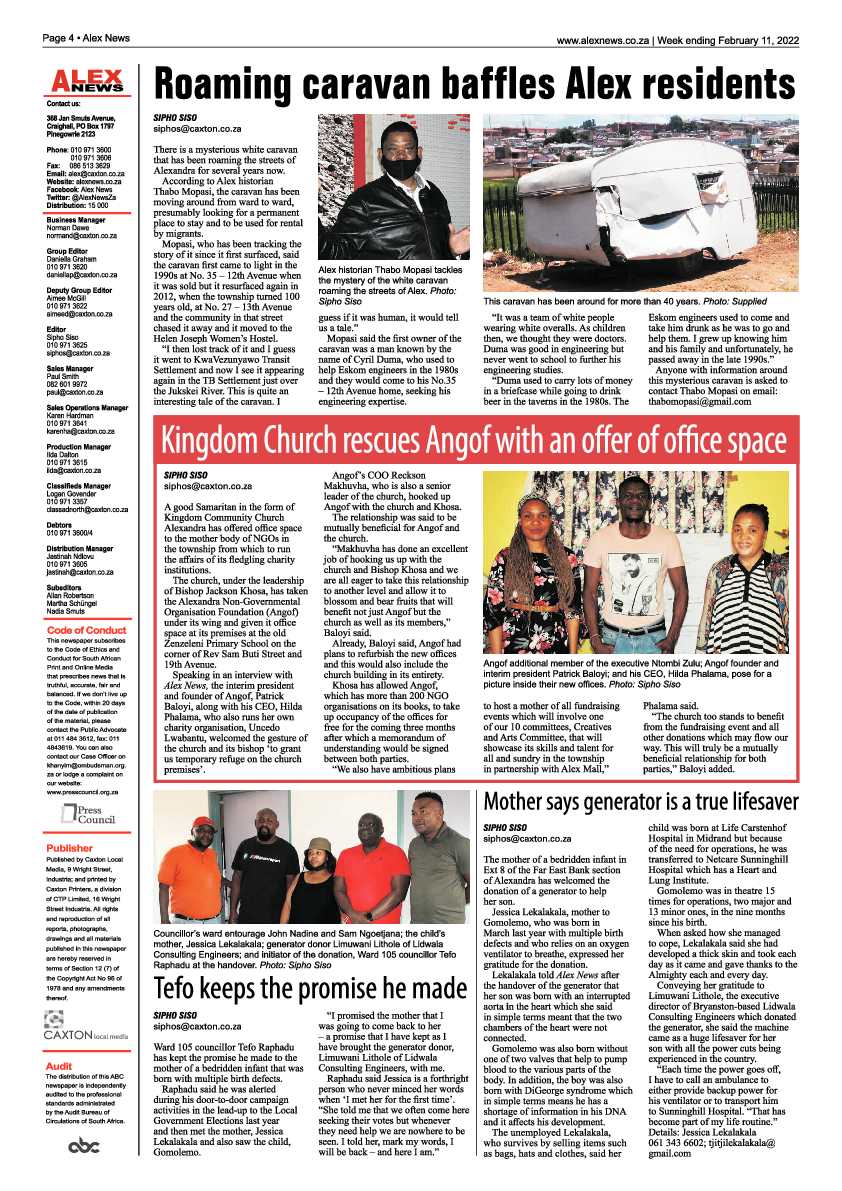 Alex News 11 February 2022 page 4