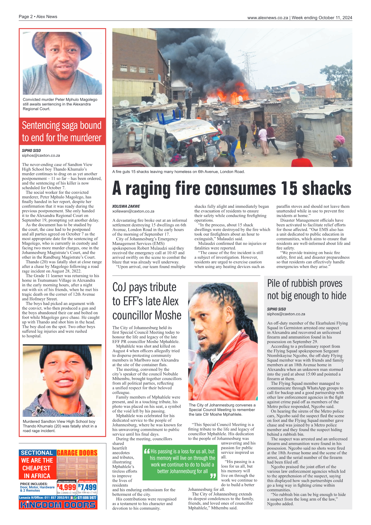 Alex News 11 October 2024 page 2