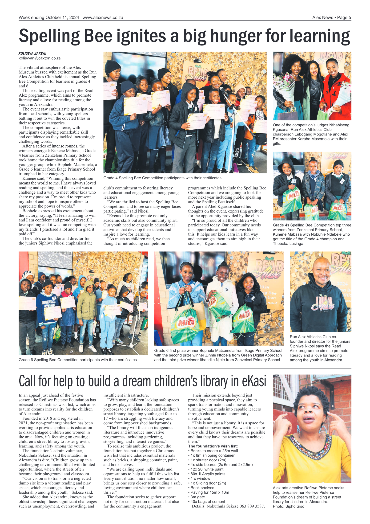 Alex News 11 October 2024 page 5