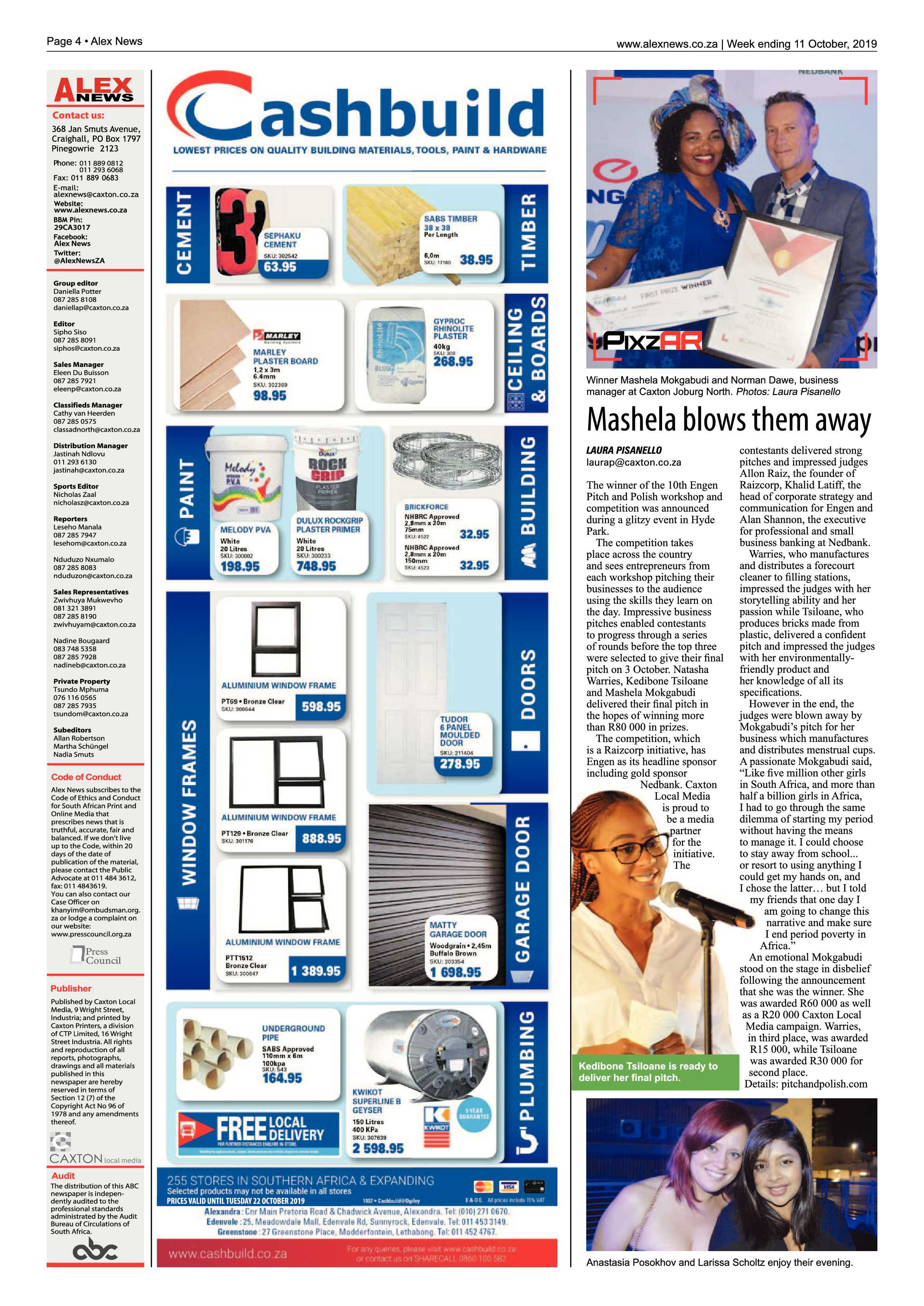 Alex News 11 October, 2019 page 4