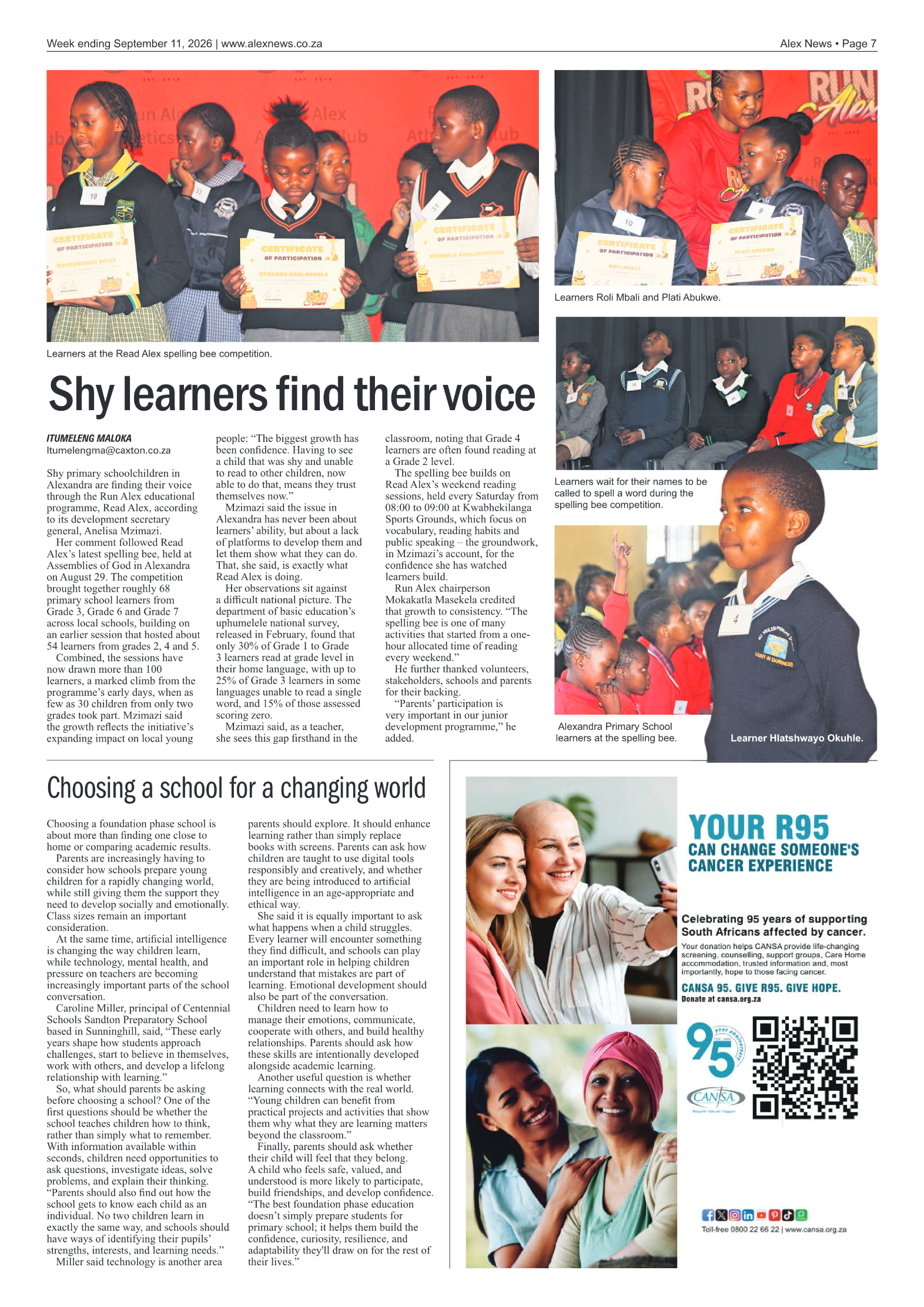 Alex News 11 September 2026 page 7