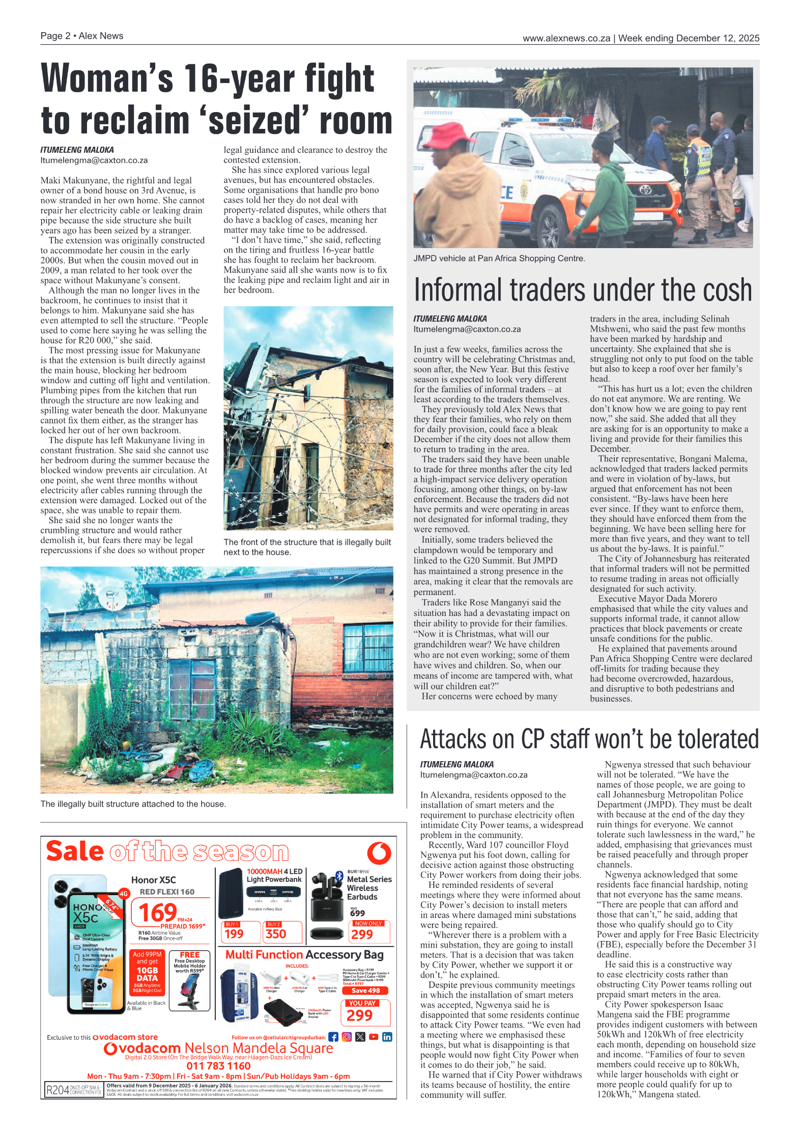 Alex News 12 December 2025 page 2