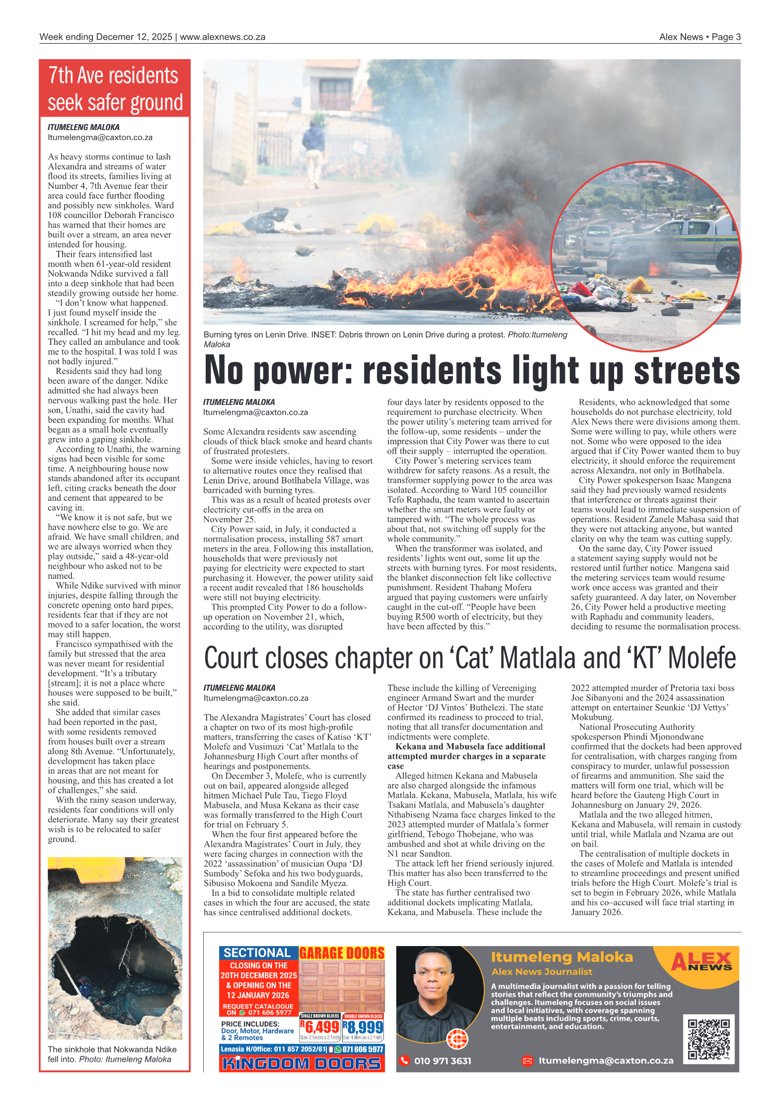 Alex News 12 December 2025 page 3