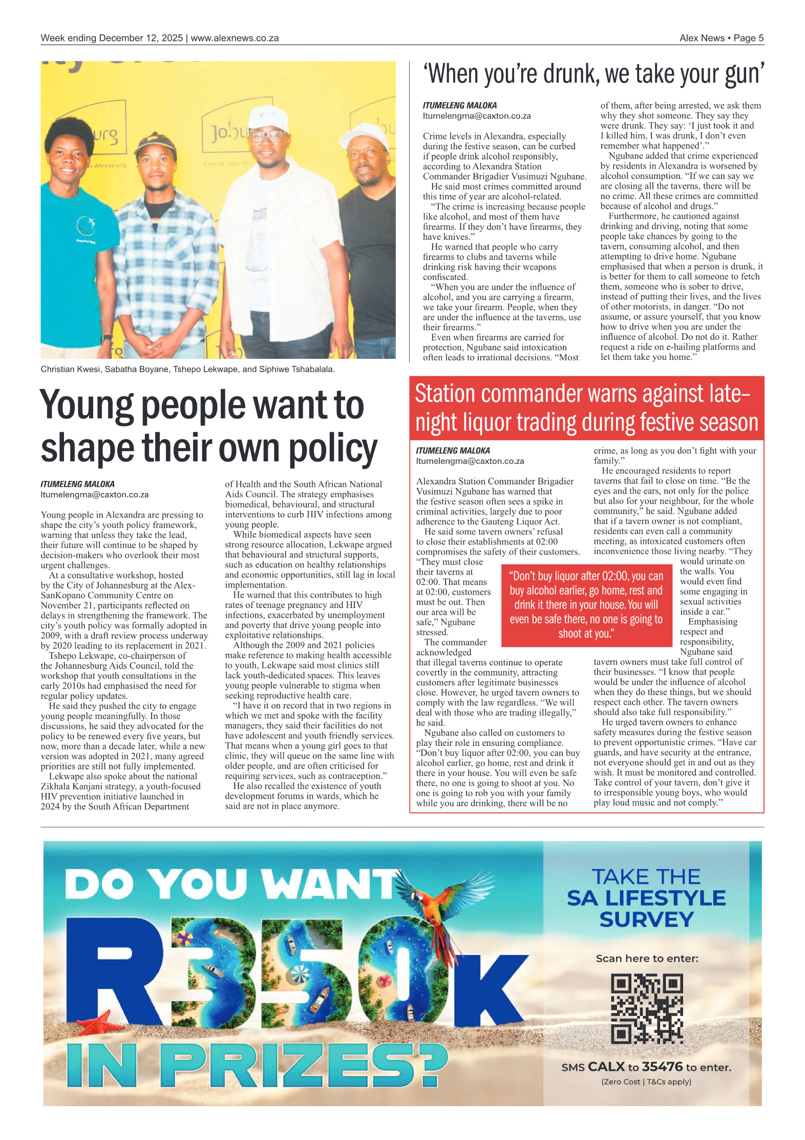Alex News 12 December 2025 page 5