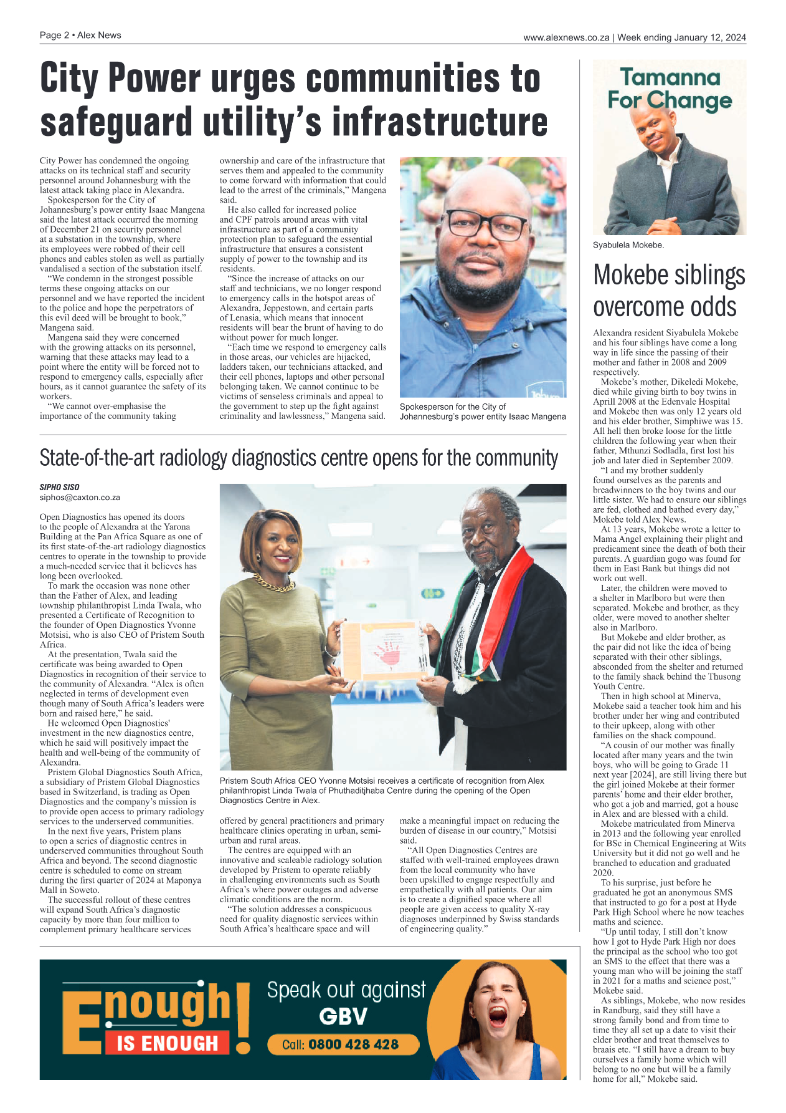 Alex News 12 January 2024 page 2
