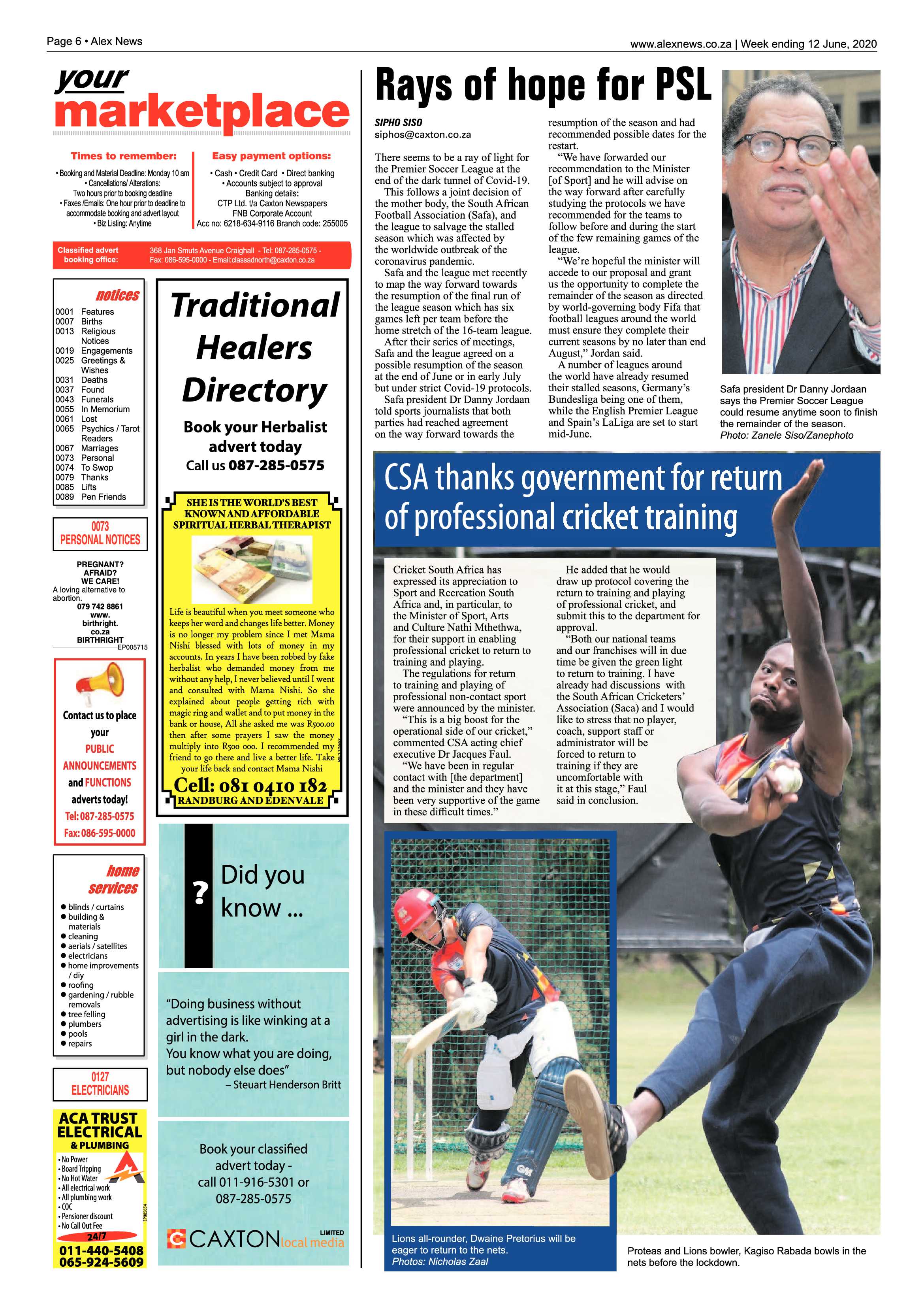 Alex News 12 June 2020 page 6