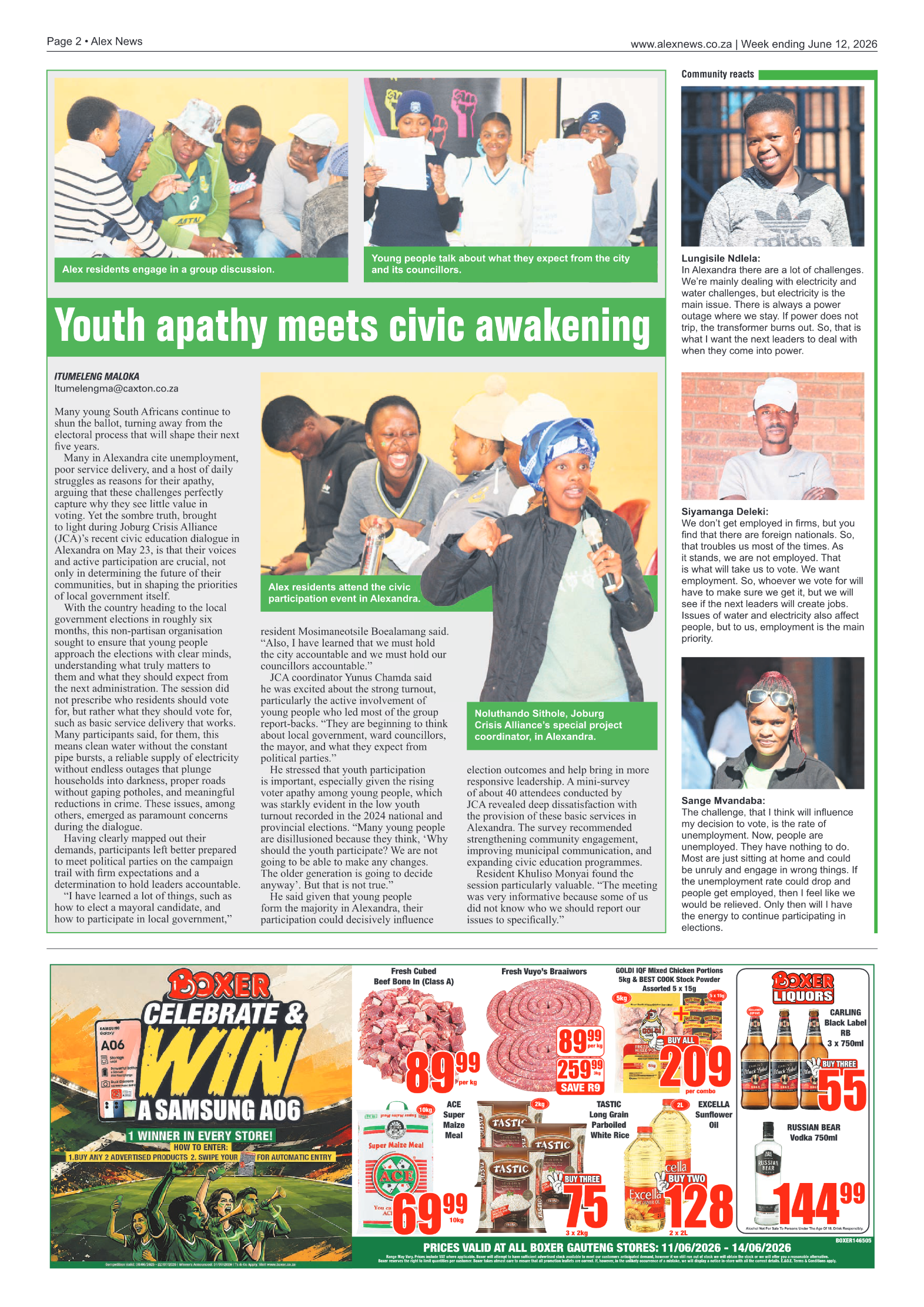 Alex News 12 June 2026 page 2