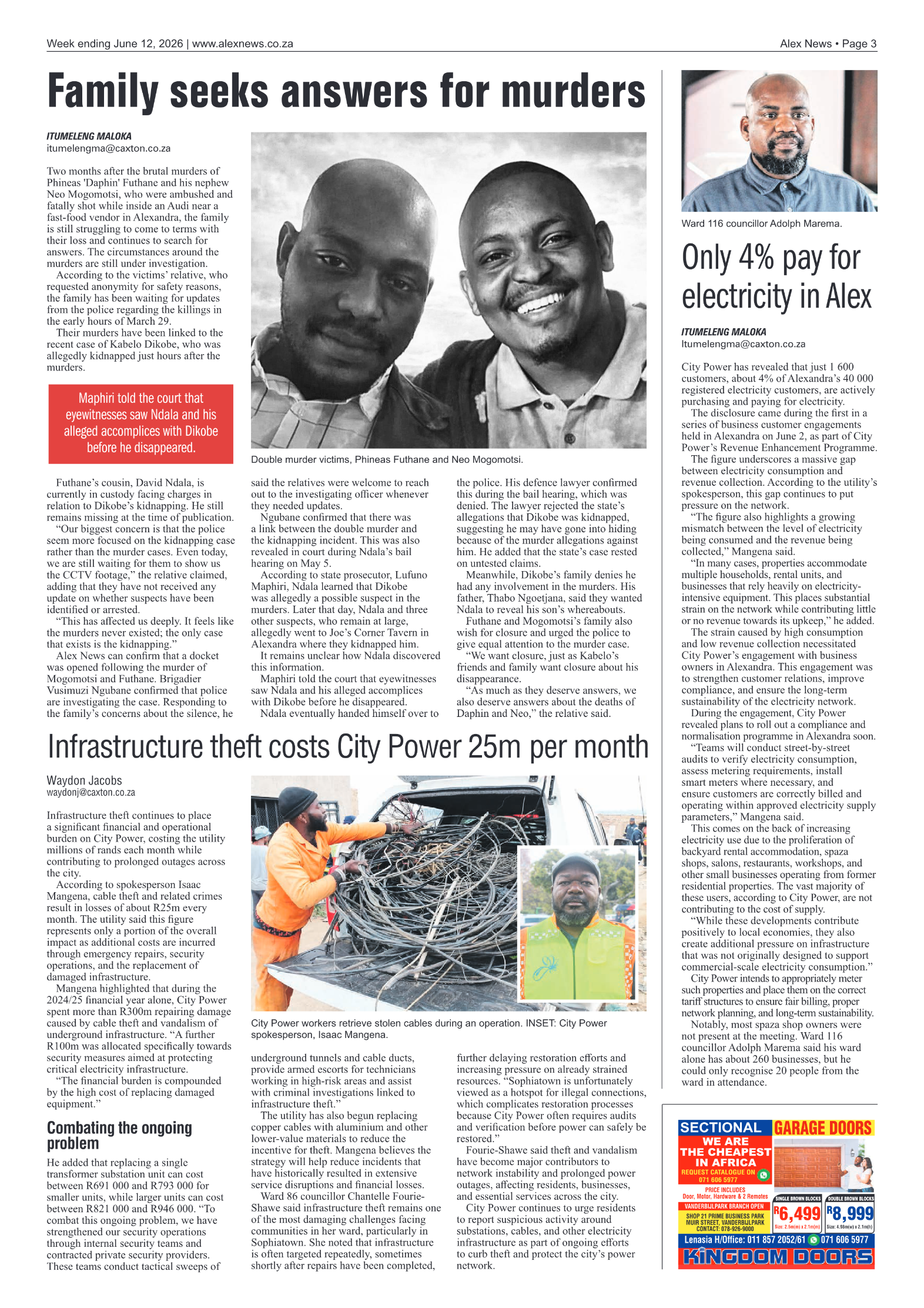 Alex News 12 June 2026 page 3