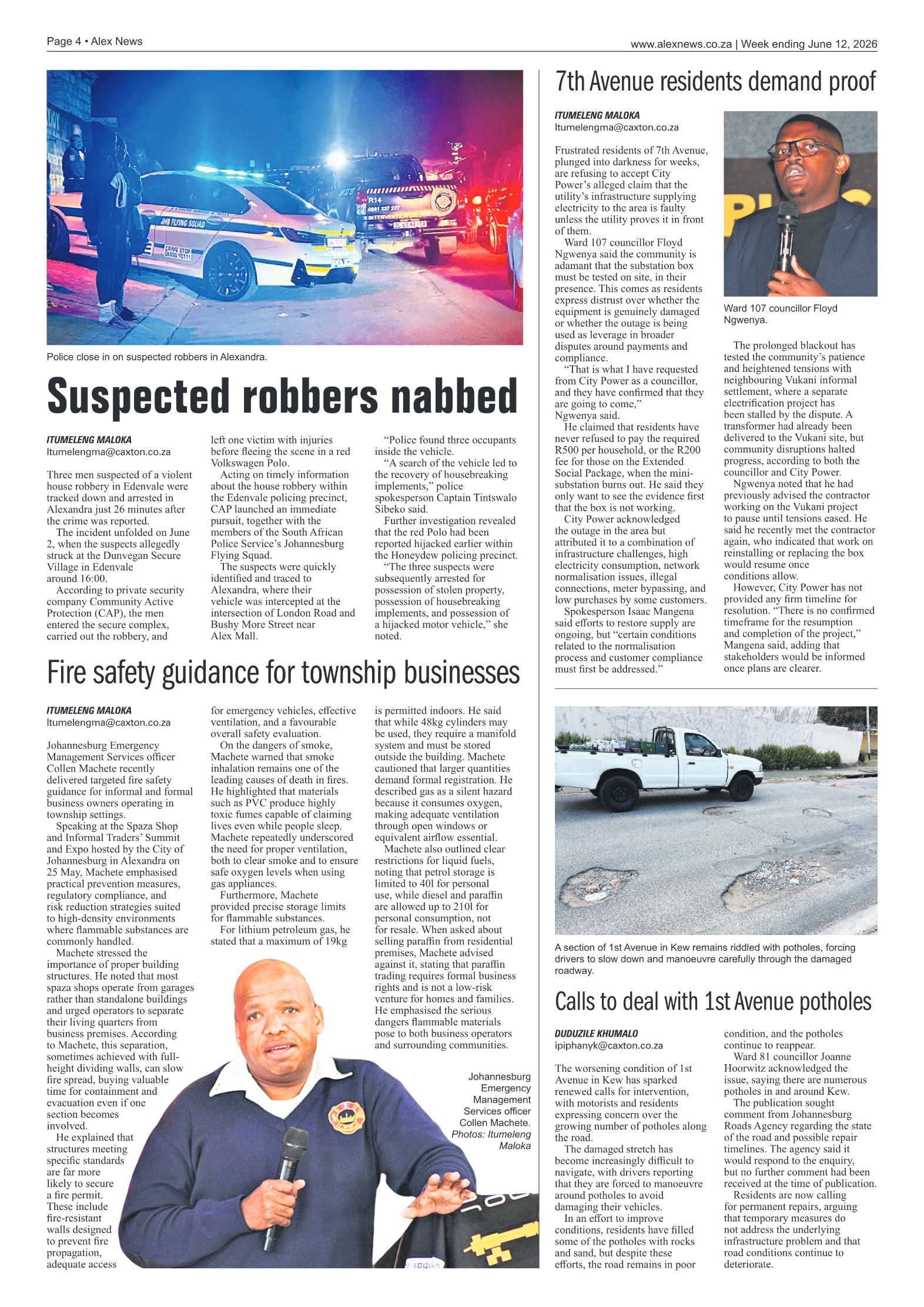 Alex News 12 June 2026 page 4