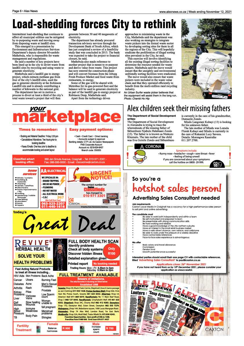 Alex News 12 November 2021 page 6