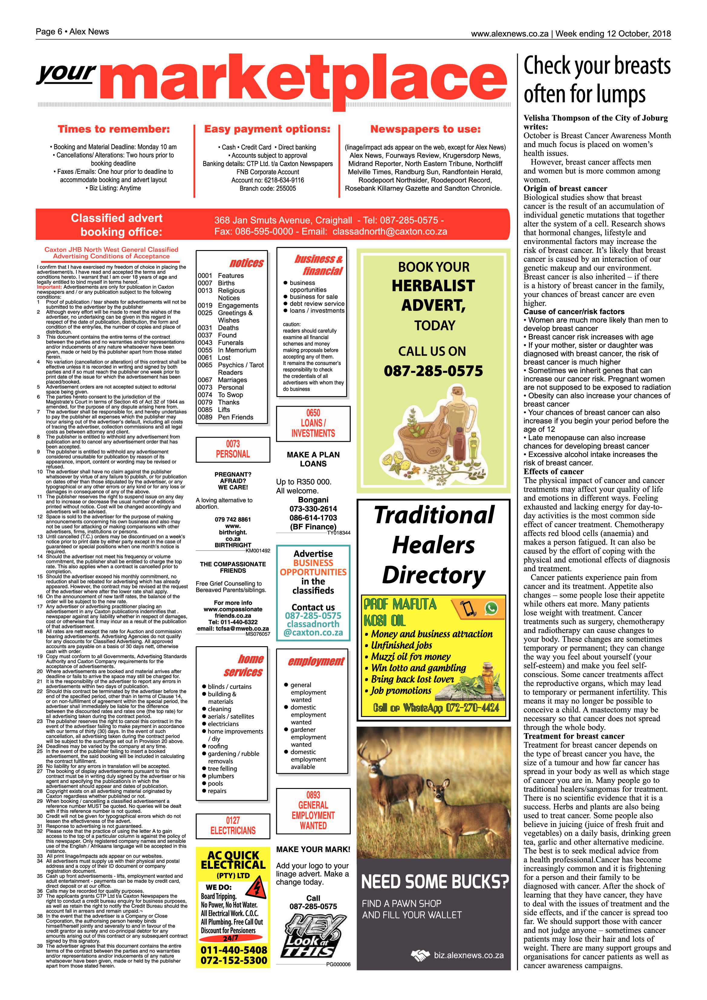 Alex News 12 October, 2018 page 6