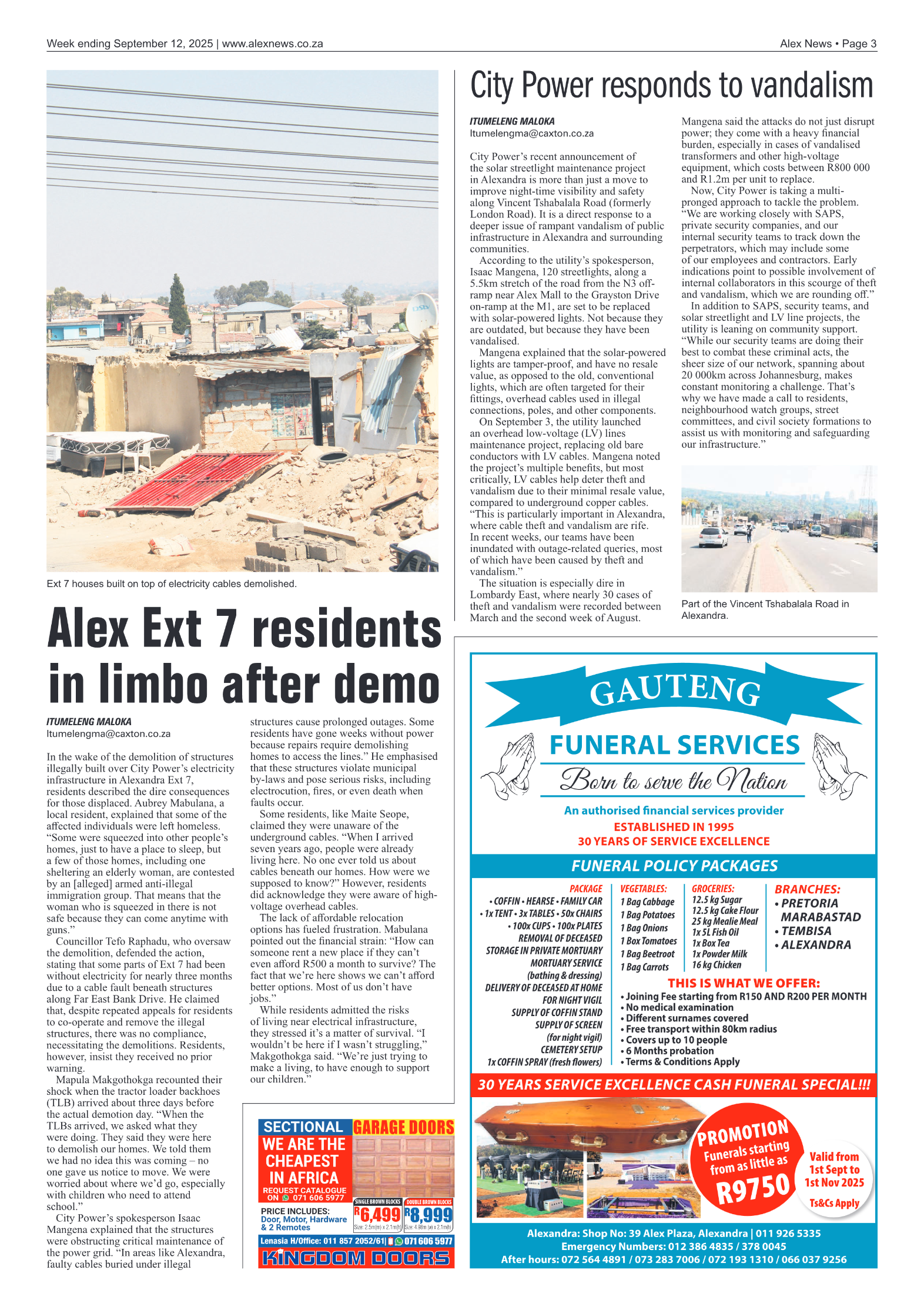 Alex News 12 September 2025 page 3