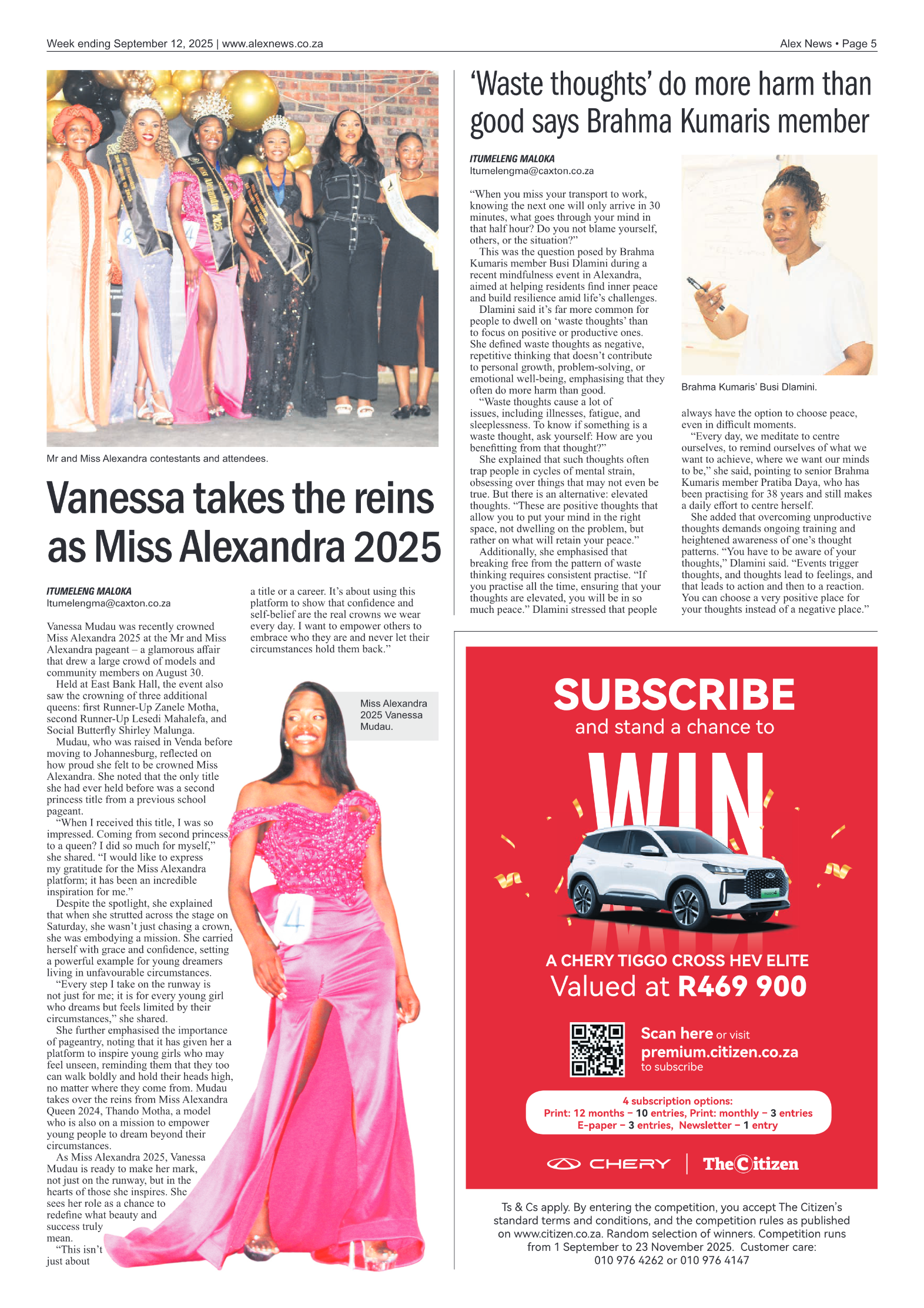 Alex News 12 September 2025 page 5