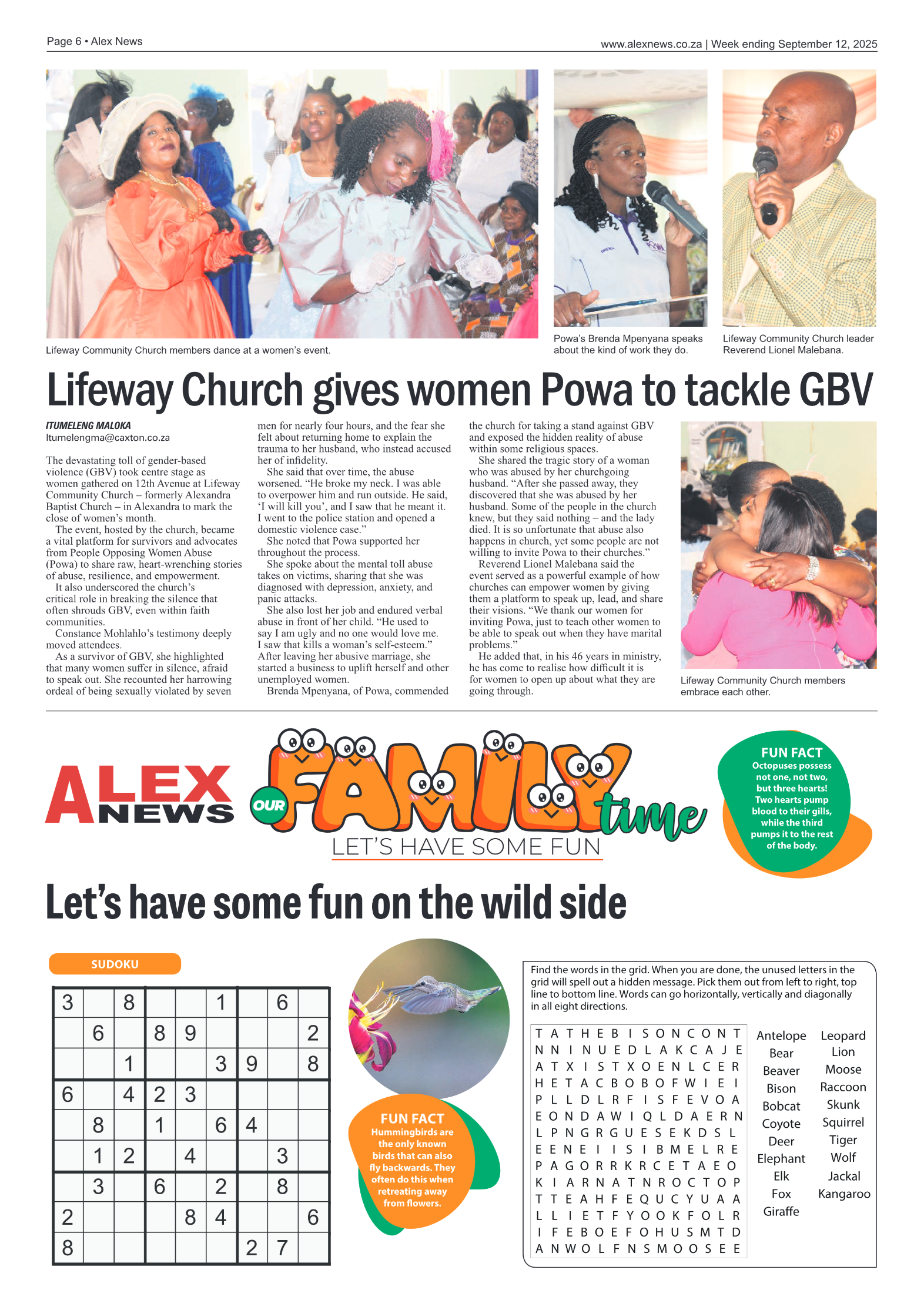 Alex News 12 September 2025 page 6