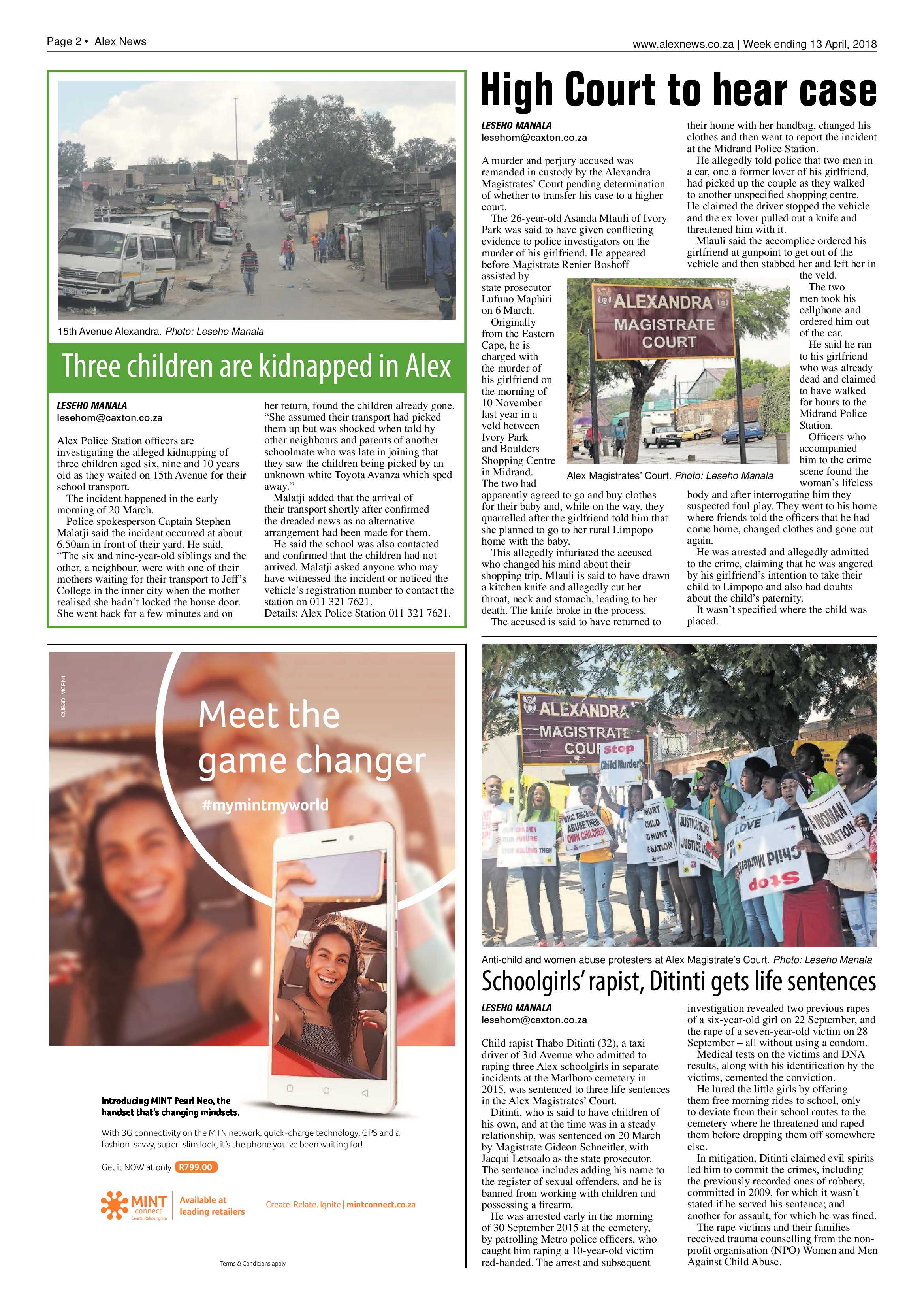 Alex News 13 April 2018 page 2