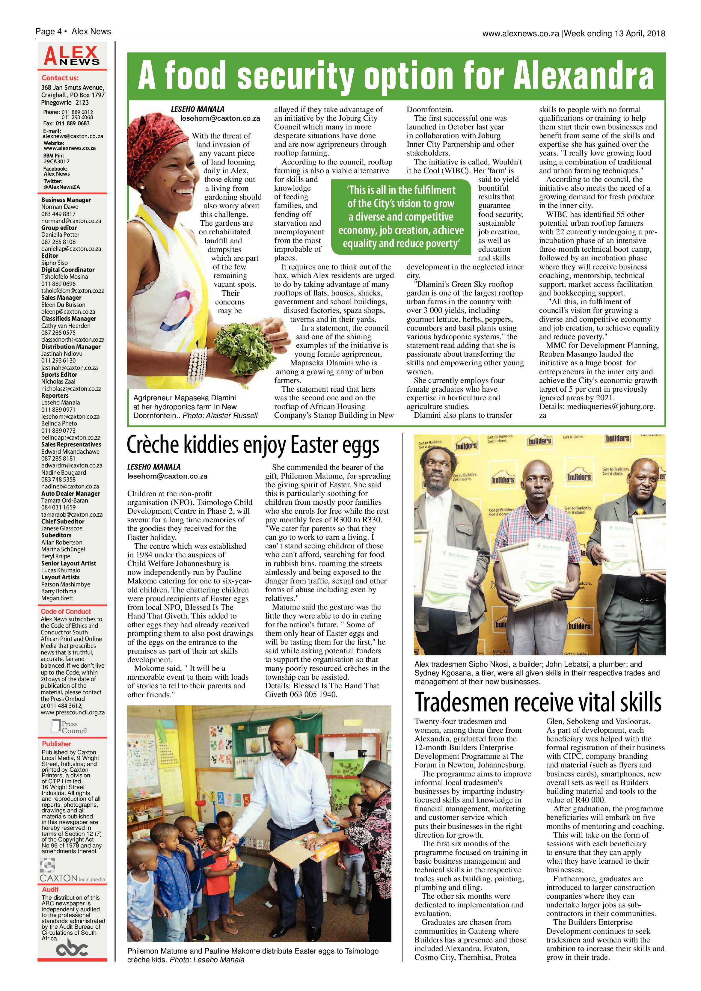 Alex News 13 April 2018 page 4