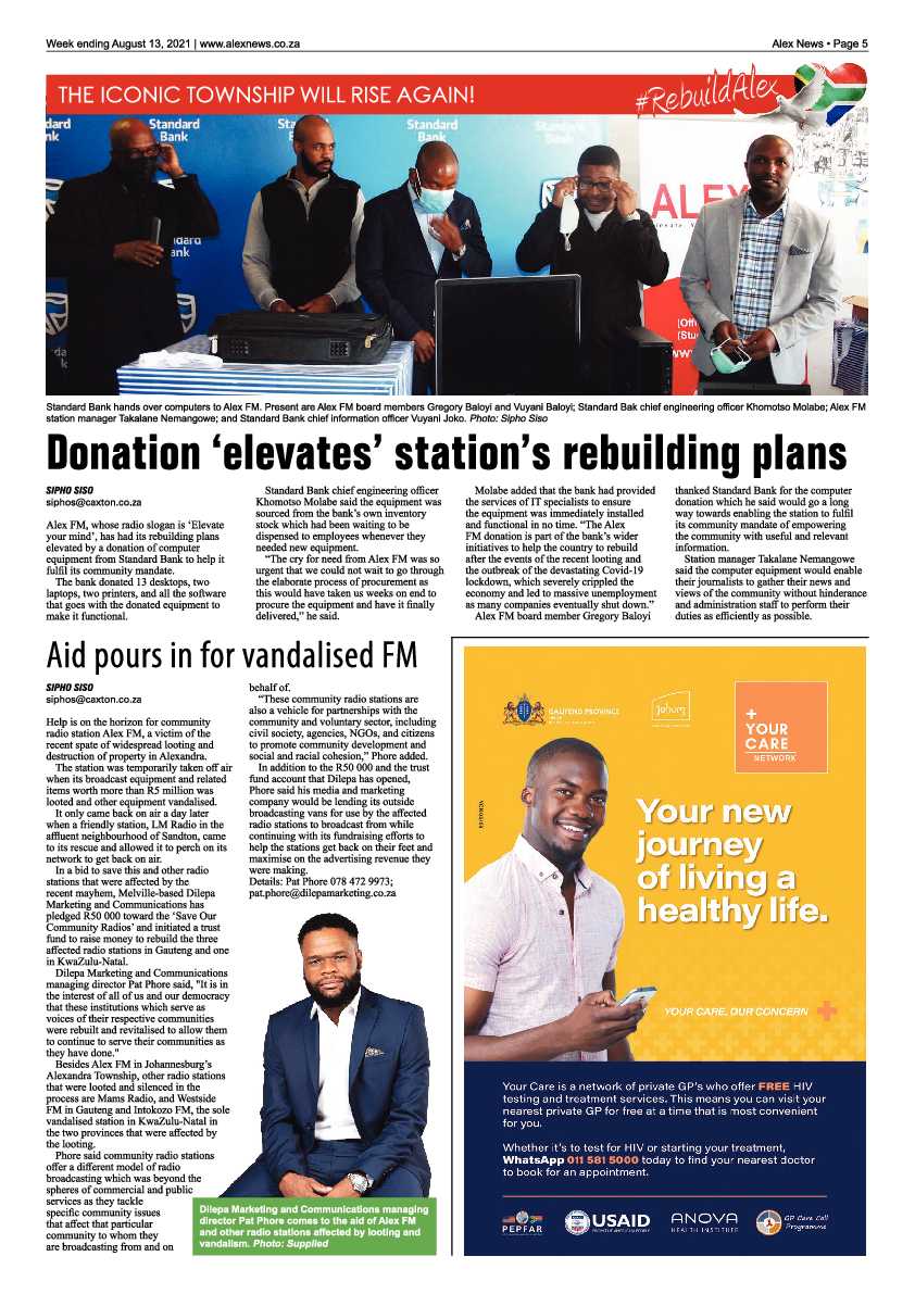 Alex News 13 August 2021 page 5