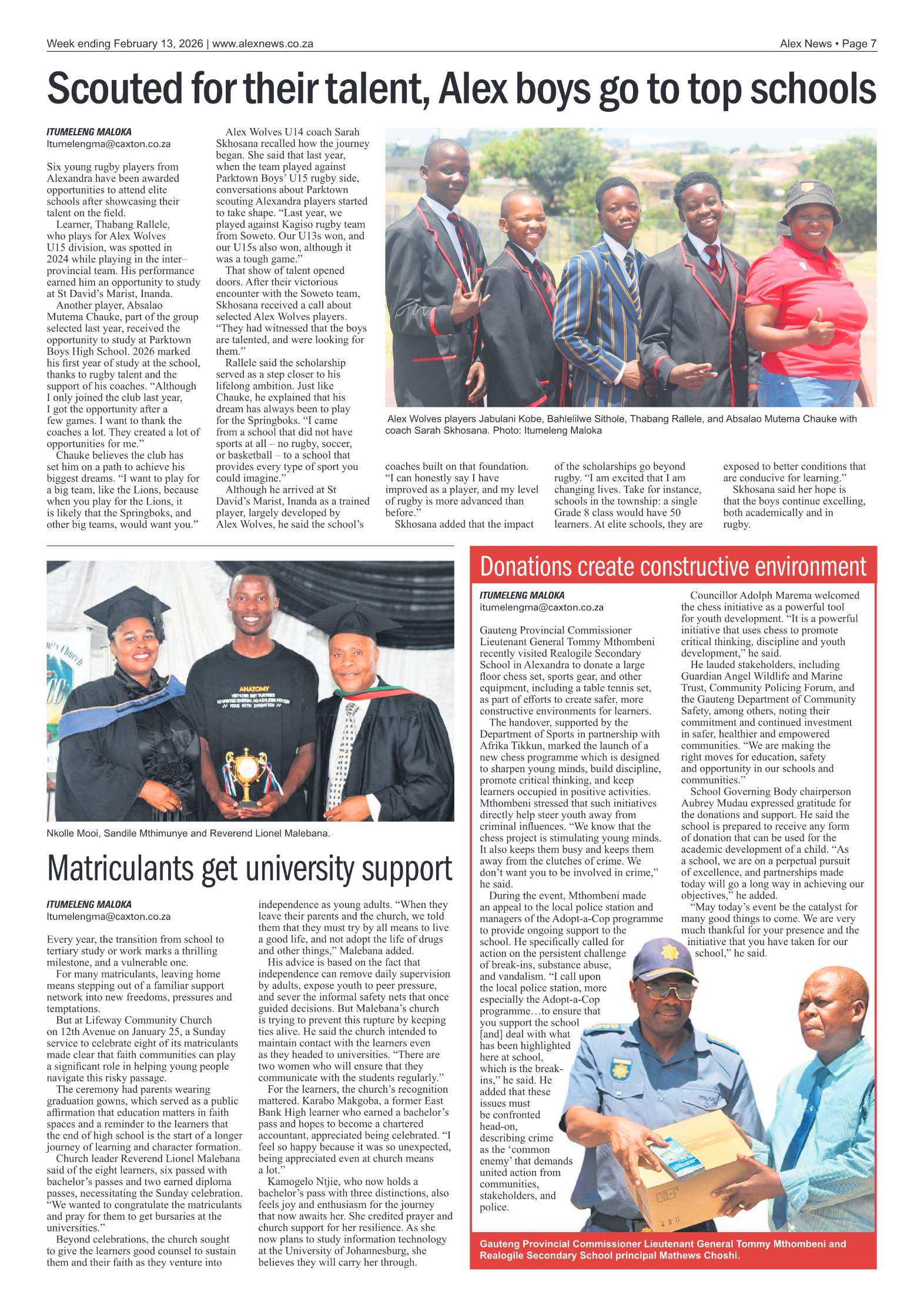 Alex News 13 February 2026 page 7
