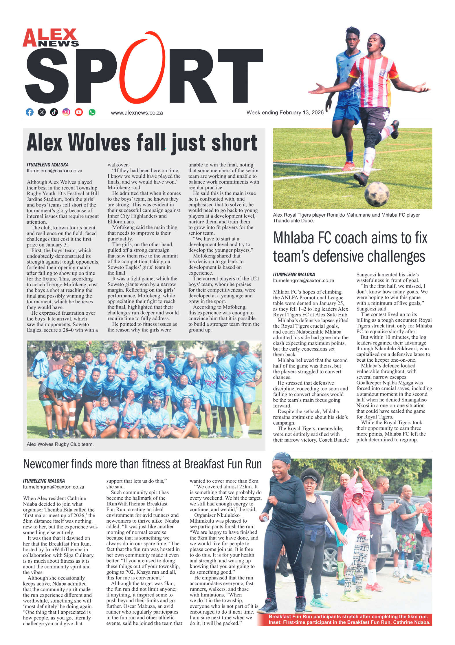 Alex News 13 February 2026 page 8